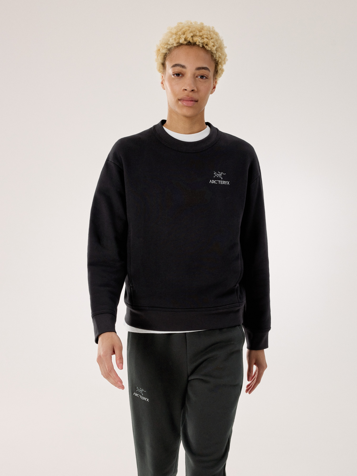 Emblem Fleece Crew Neck Pullover - 2