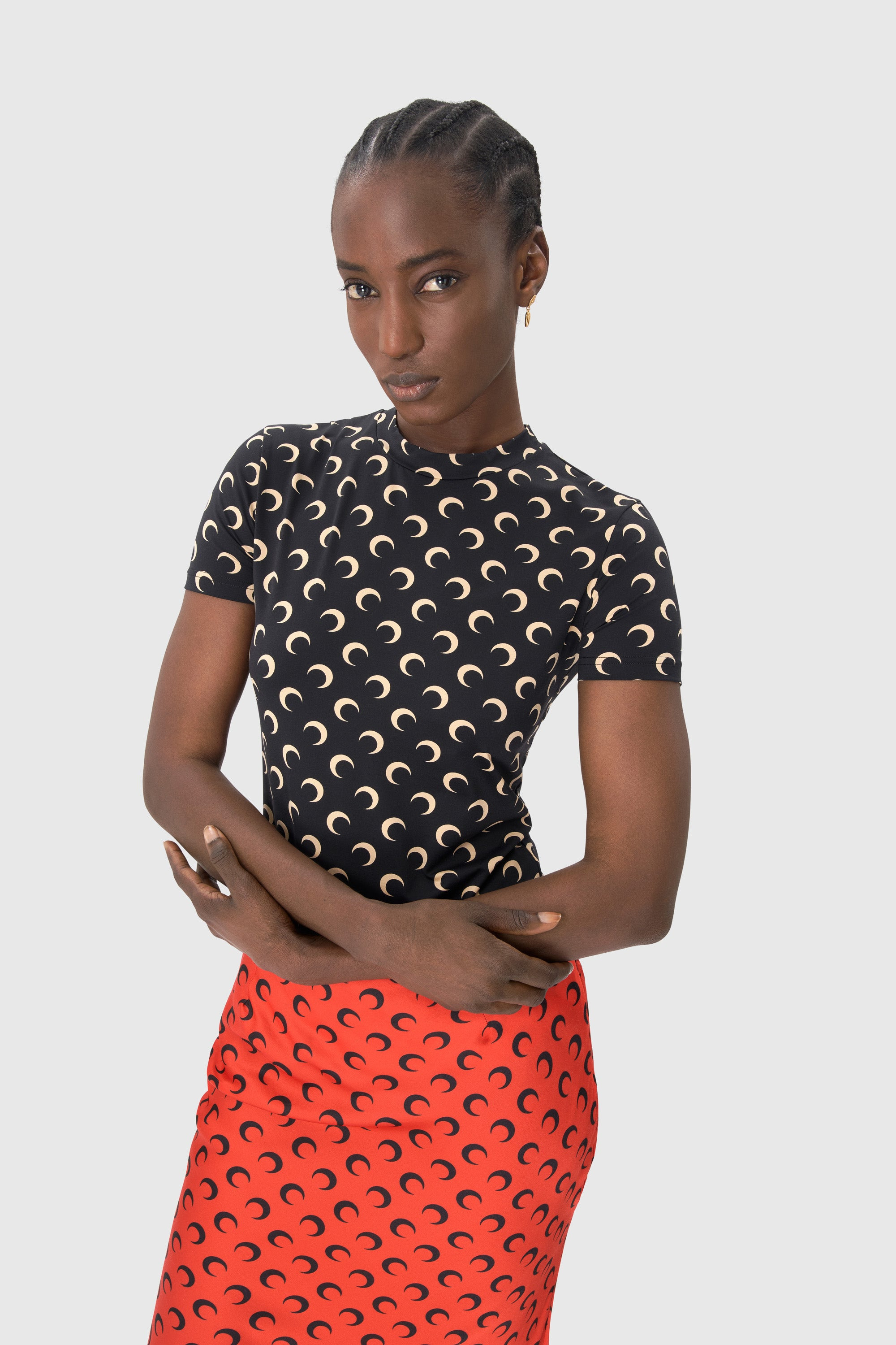 Recycled Moon Jersey Second Skin Short Sleeves Top - 3