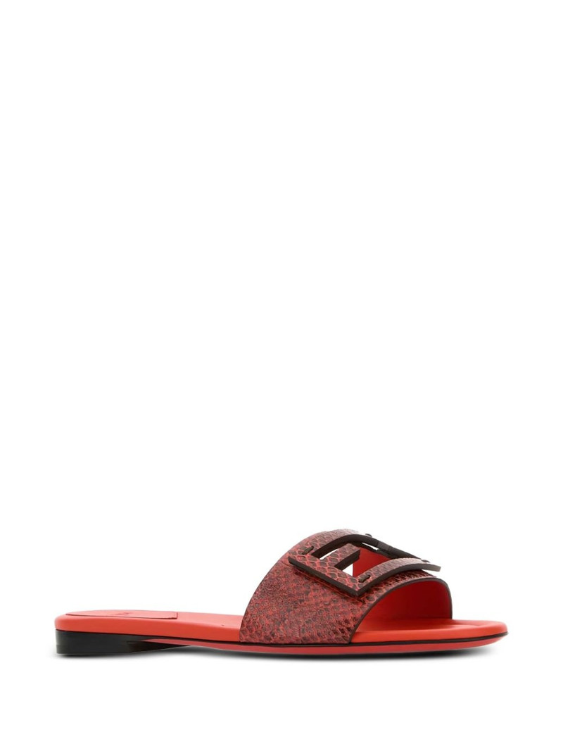 FENDI Baguette leather sandals outlook