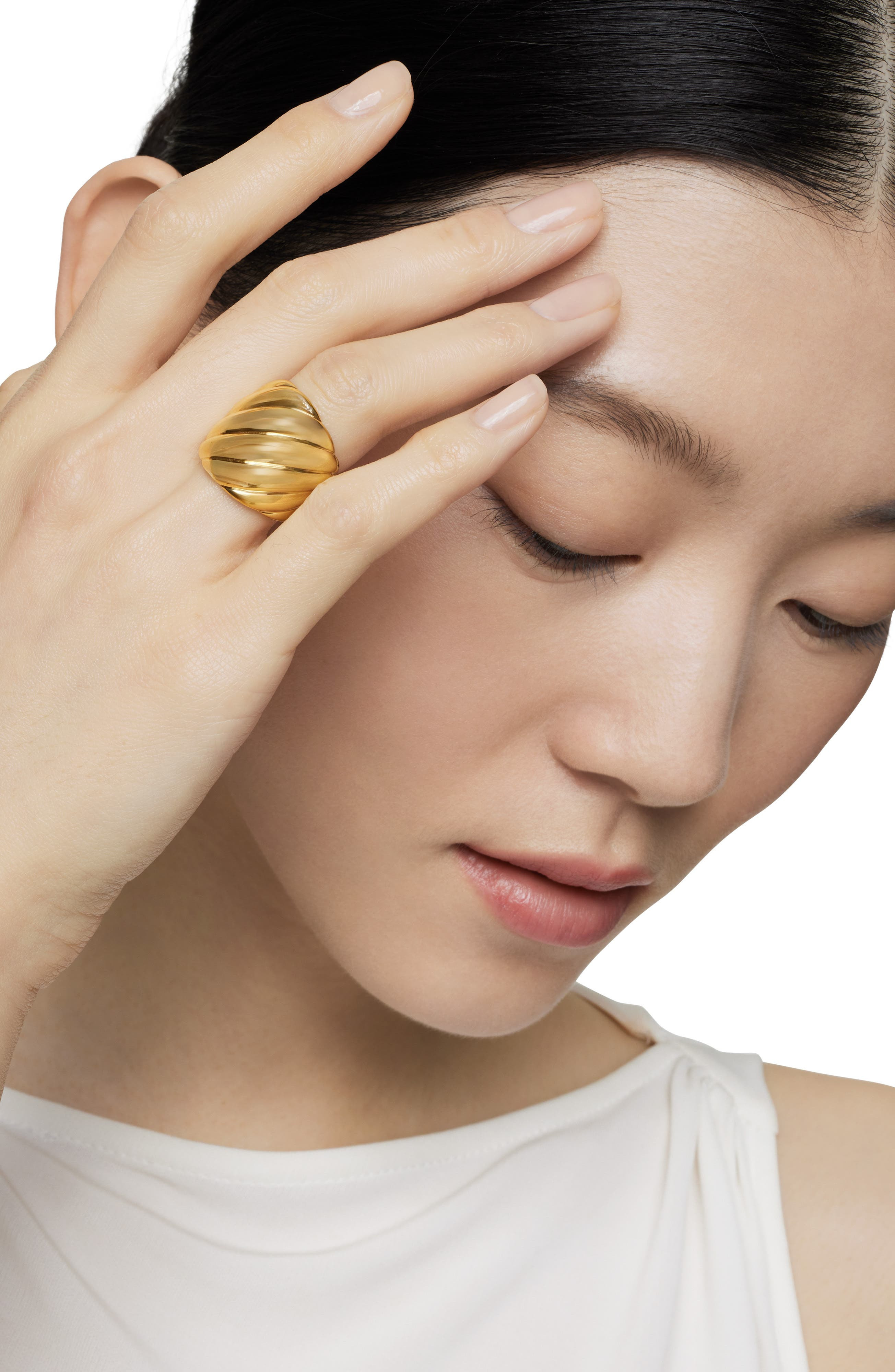 David Yurman Sculpted Cable Ring in 18K Yellow Gold at Nordstrom - 2