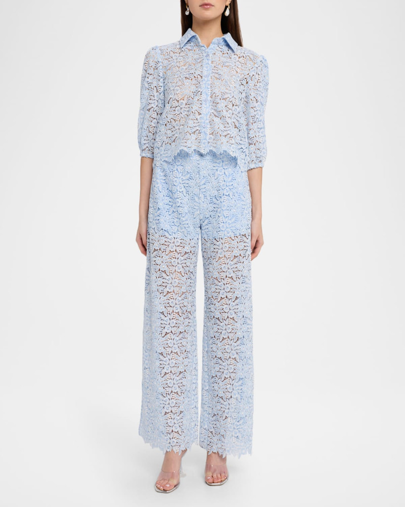 GENERATION LOVE Tammy Two-Tone Lace Blouse outlook