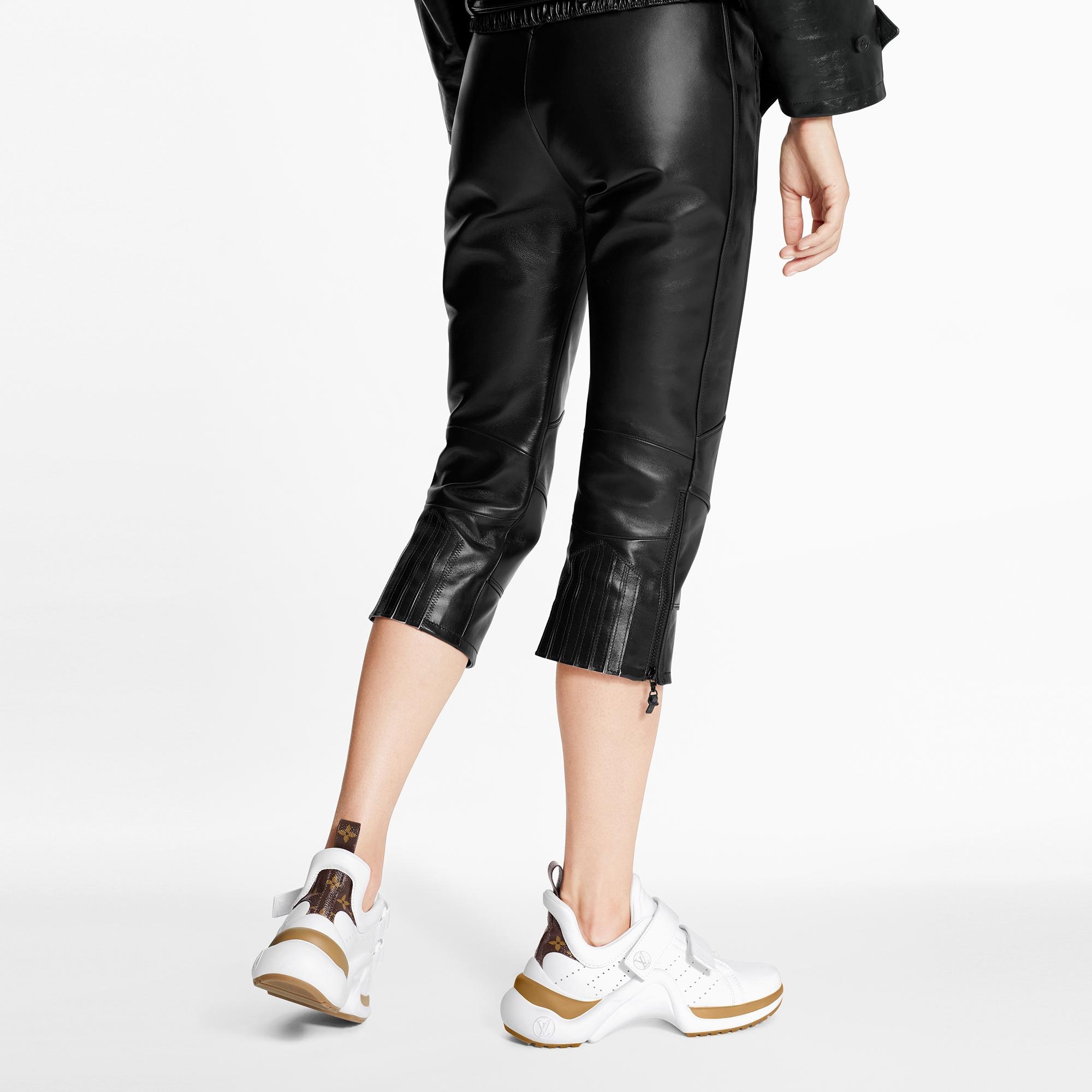 Leather Biker Capri Pants  - 5