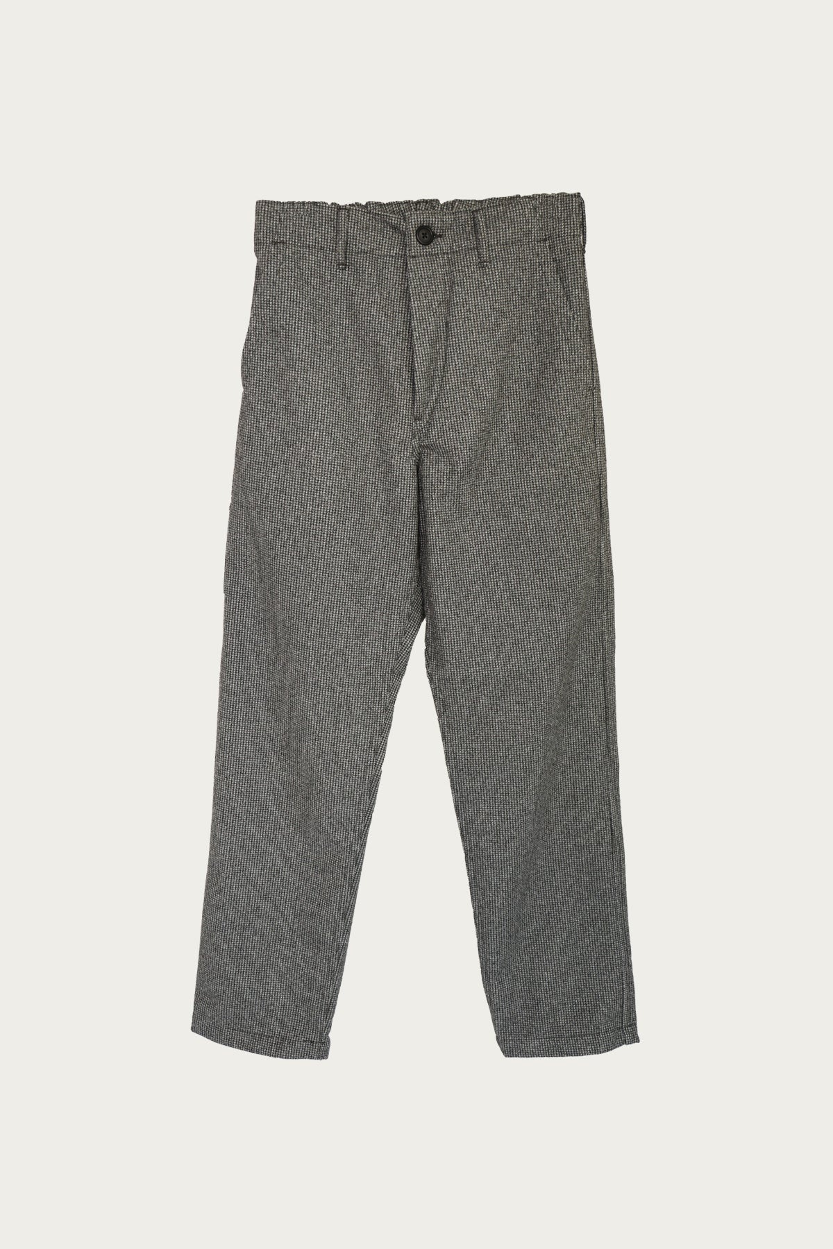 French Work Pant - Light Grey Houndstooth - 1