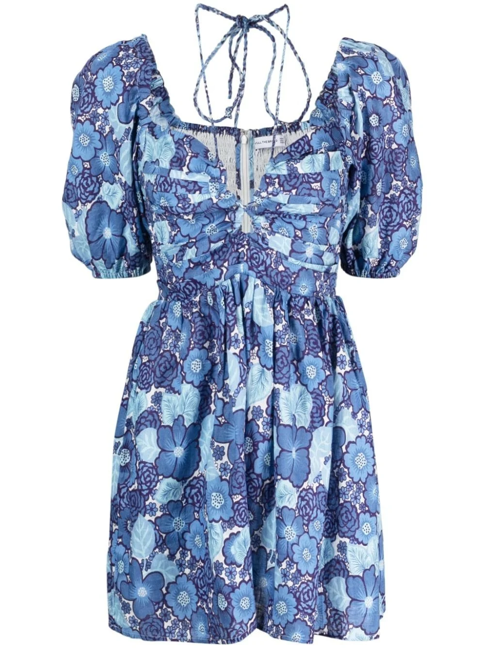 Odelia floral-print linen dress - 1