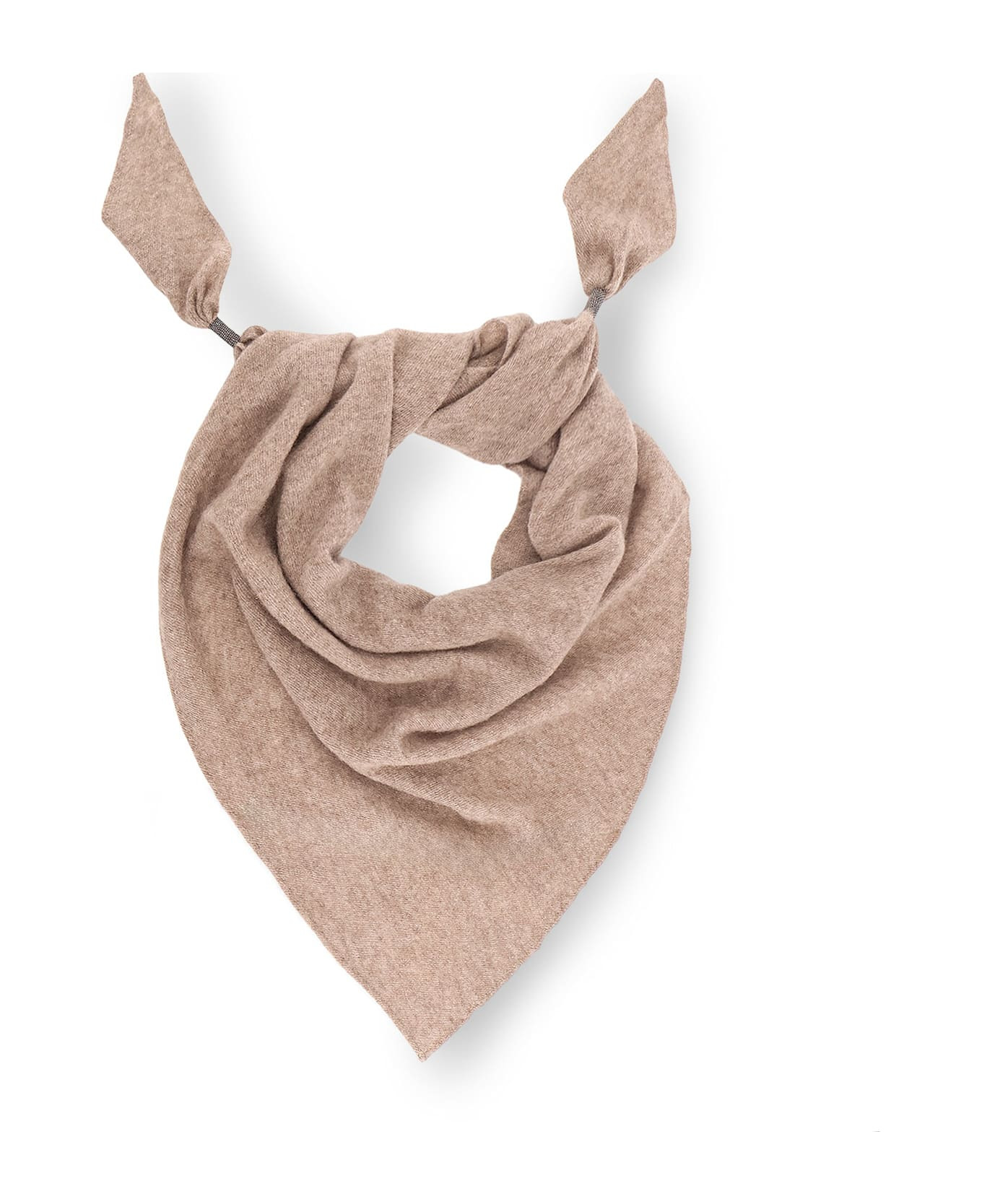 Cashmere Scarf With Monili Detail - 1