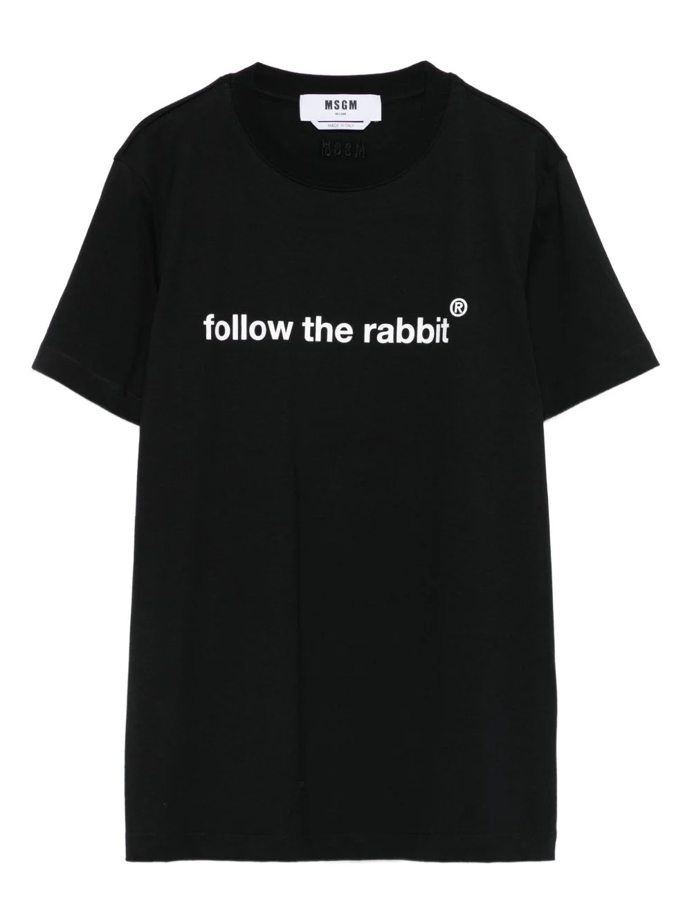 rabbit-print T-shirt - 1