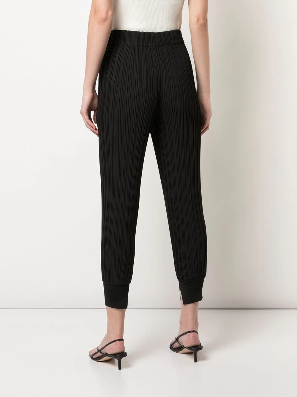 pleated track pants - 4