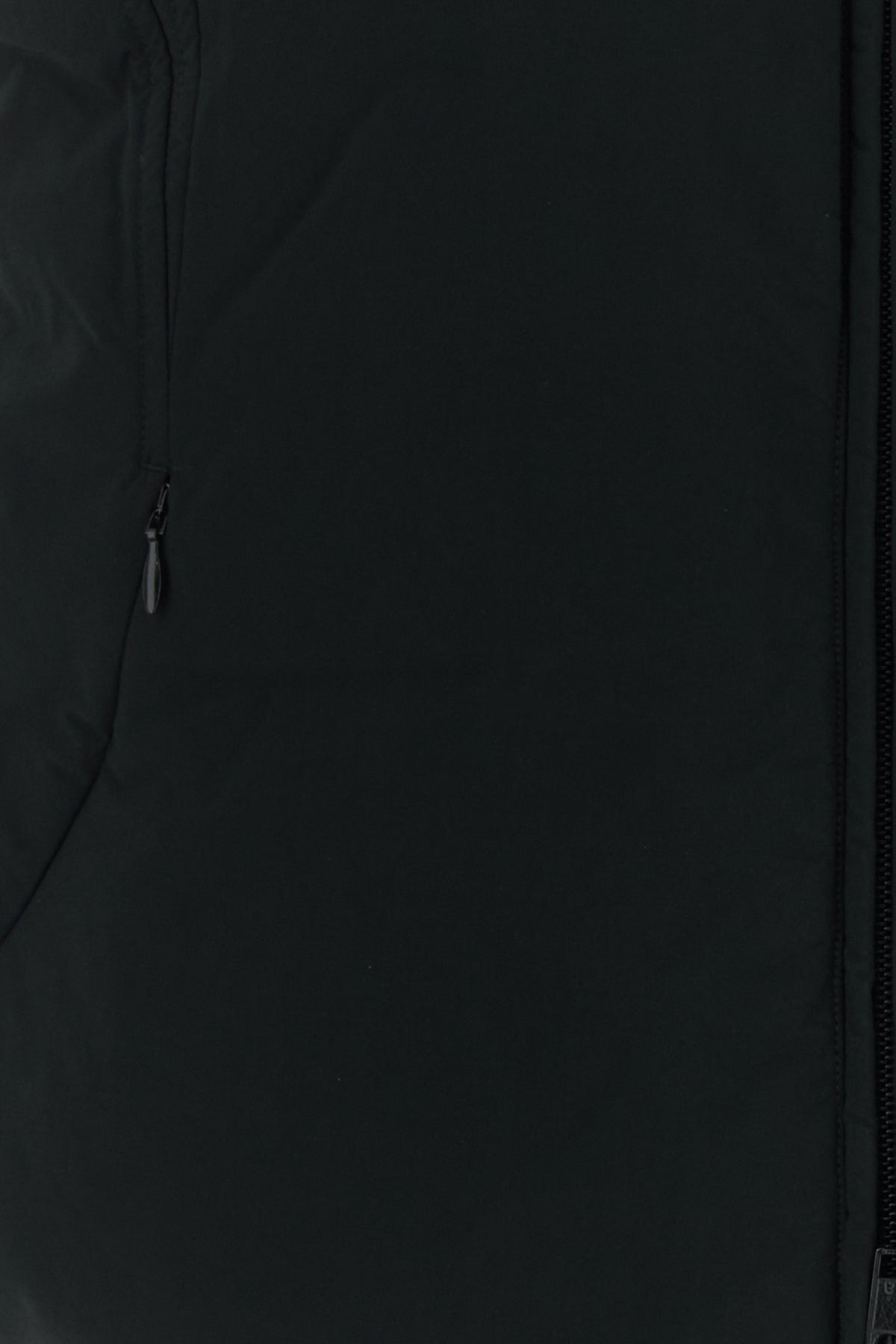 Black polyester blend sleeveless down jacket - 3