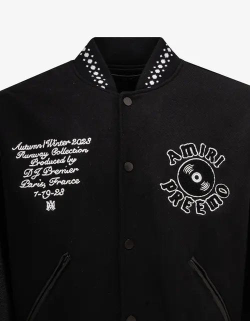 Amiri Black DJ Premier Varsity Jacket - 3