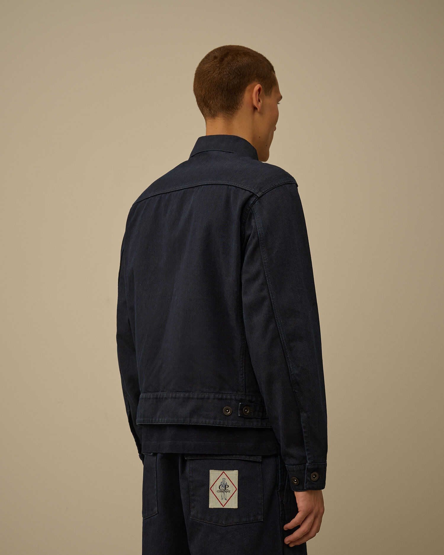 3/4 Plated Denim Short Jacket - 4