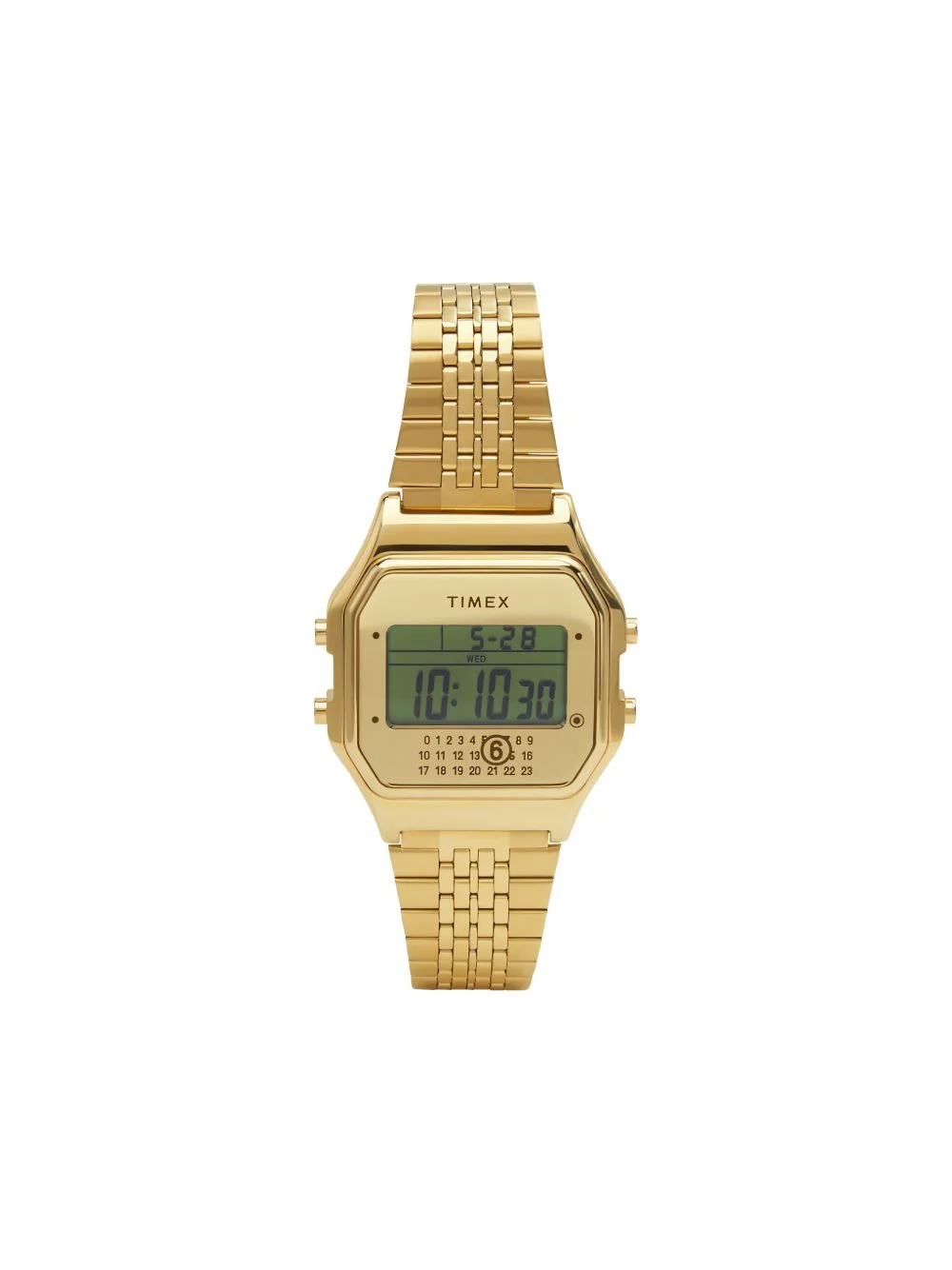 gold digital 40mm watch - 1
