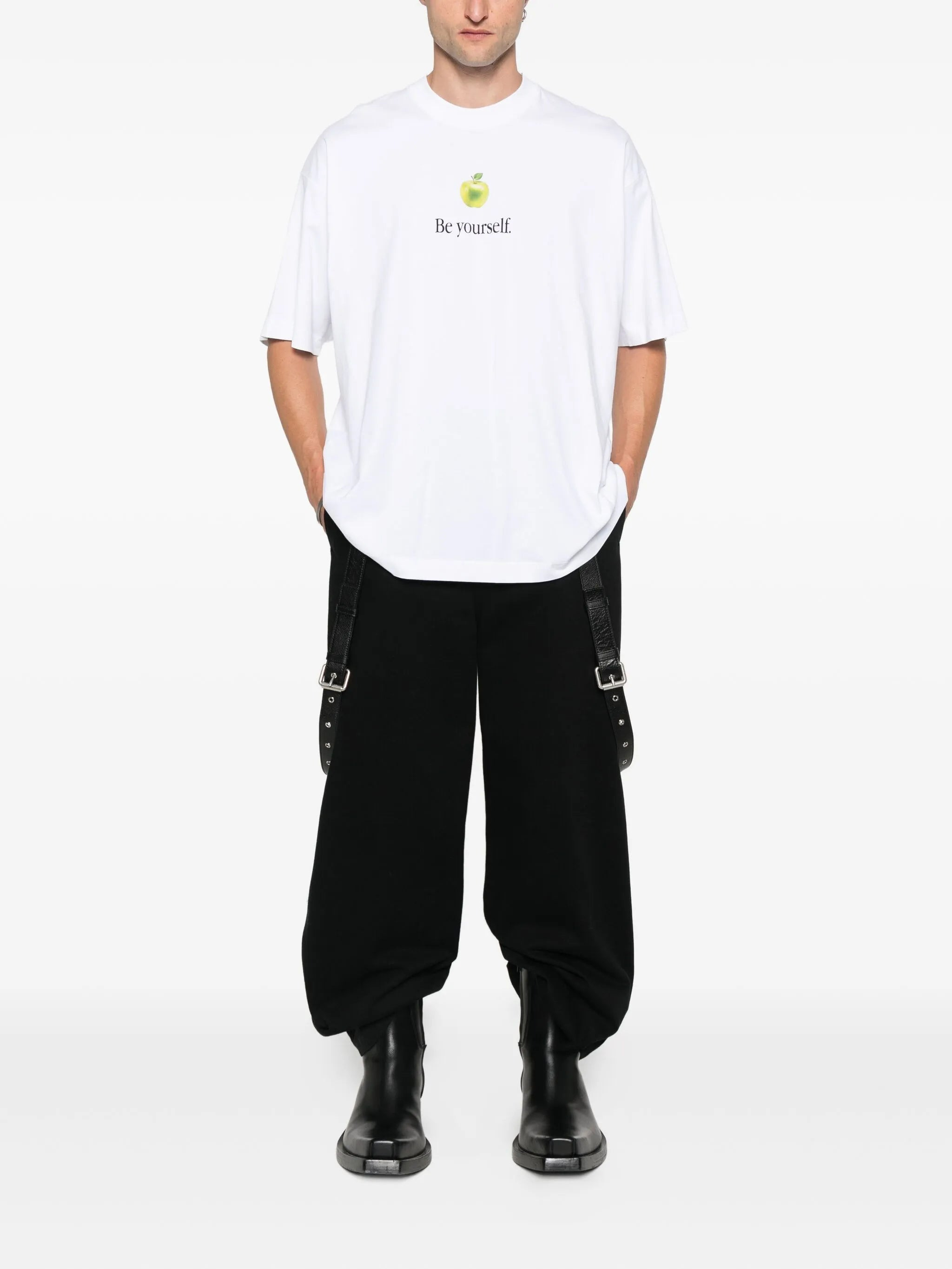 Vetements Apple-print T-shirt - 4