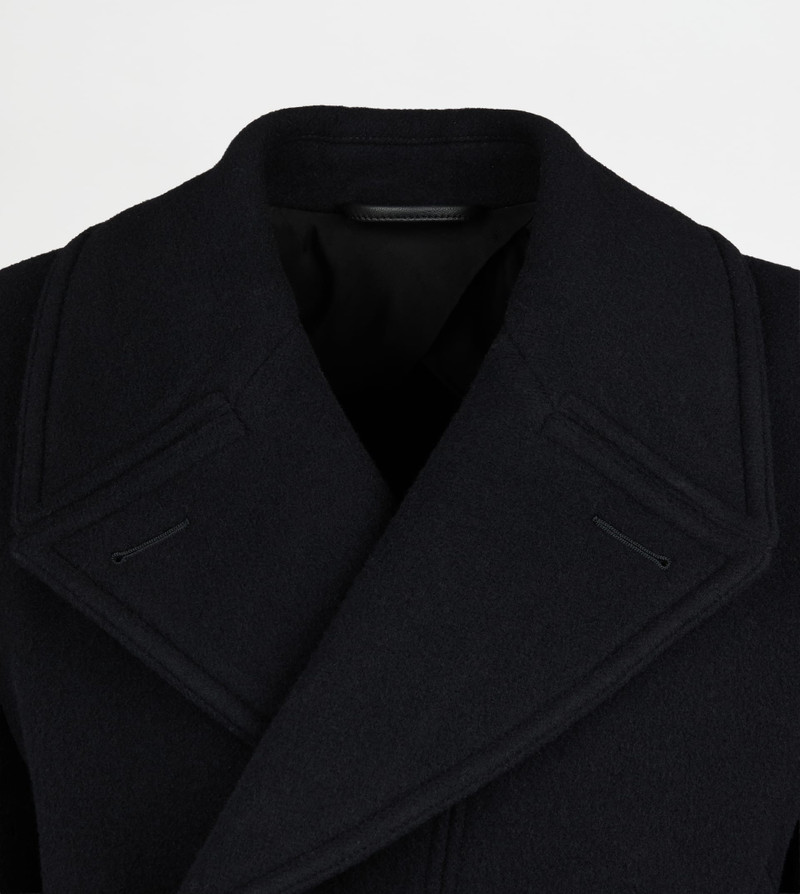PEACOAT IN WOOL - BLACK 7