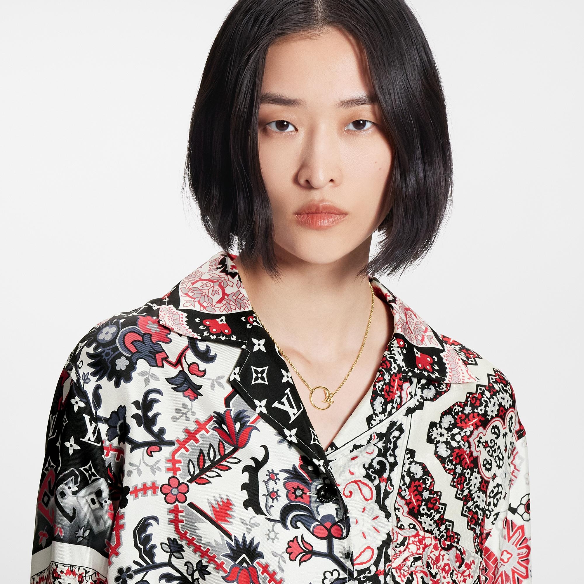 Bandana Print Pajama Shirt - 4