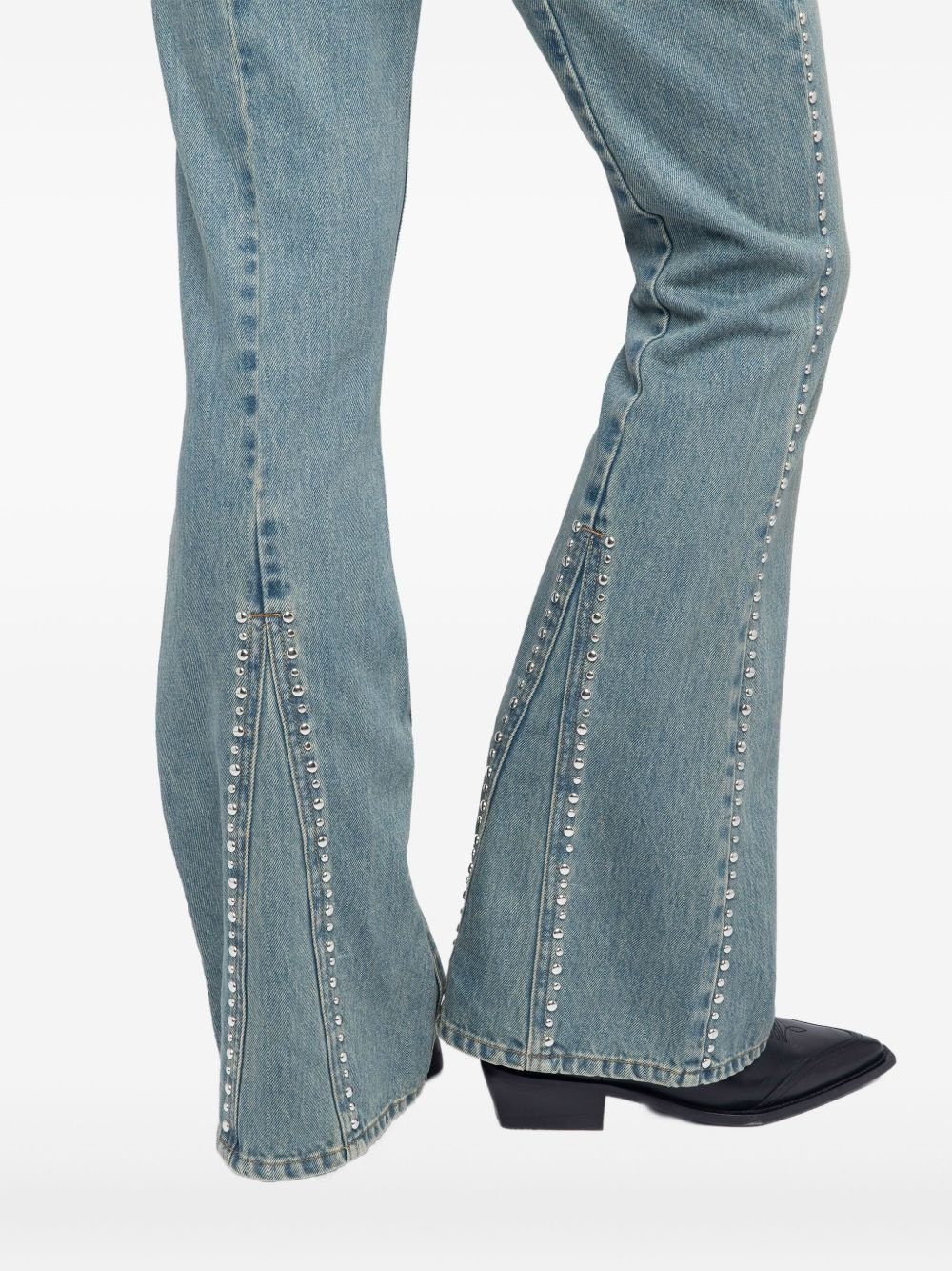 Eclip stud-embellished flared jeans - 5