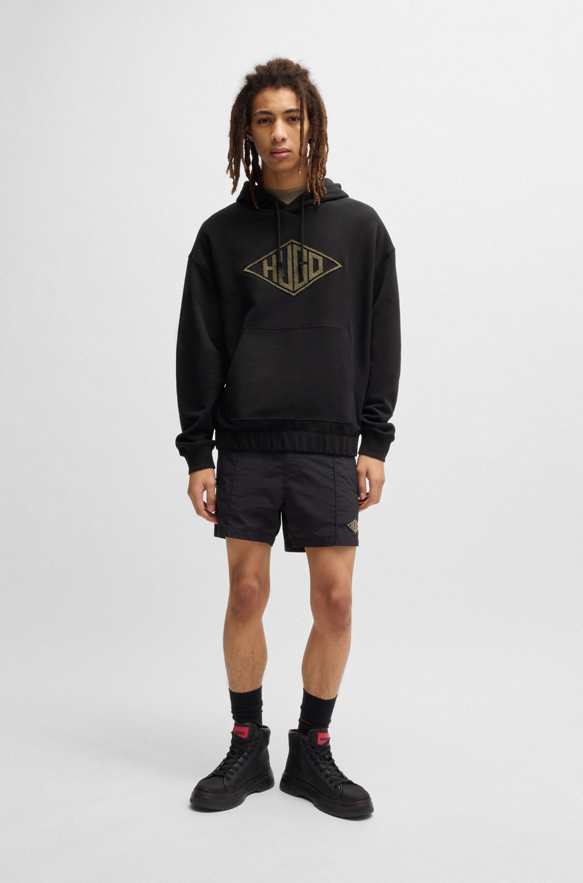 COTTON-TERRY HOODIE WITH EMBROIDERED LOGO - 4