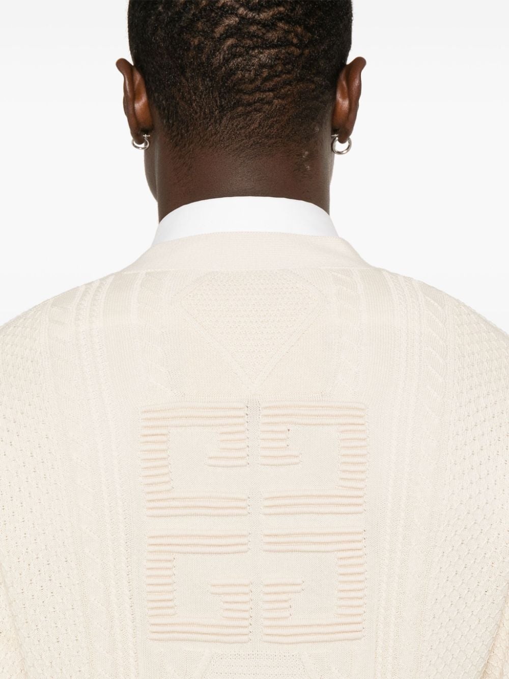 4G cable-knit cardigan - 5