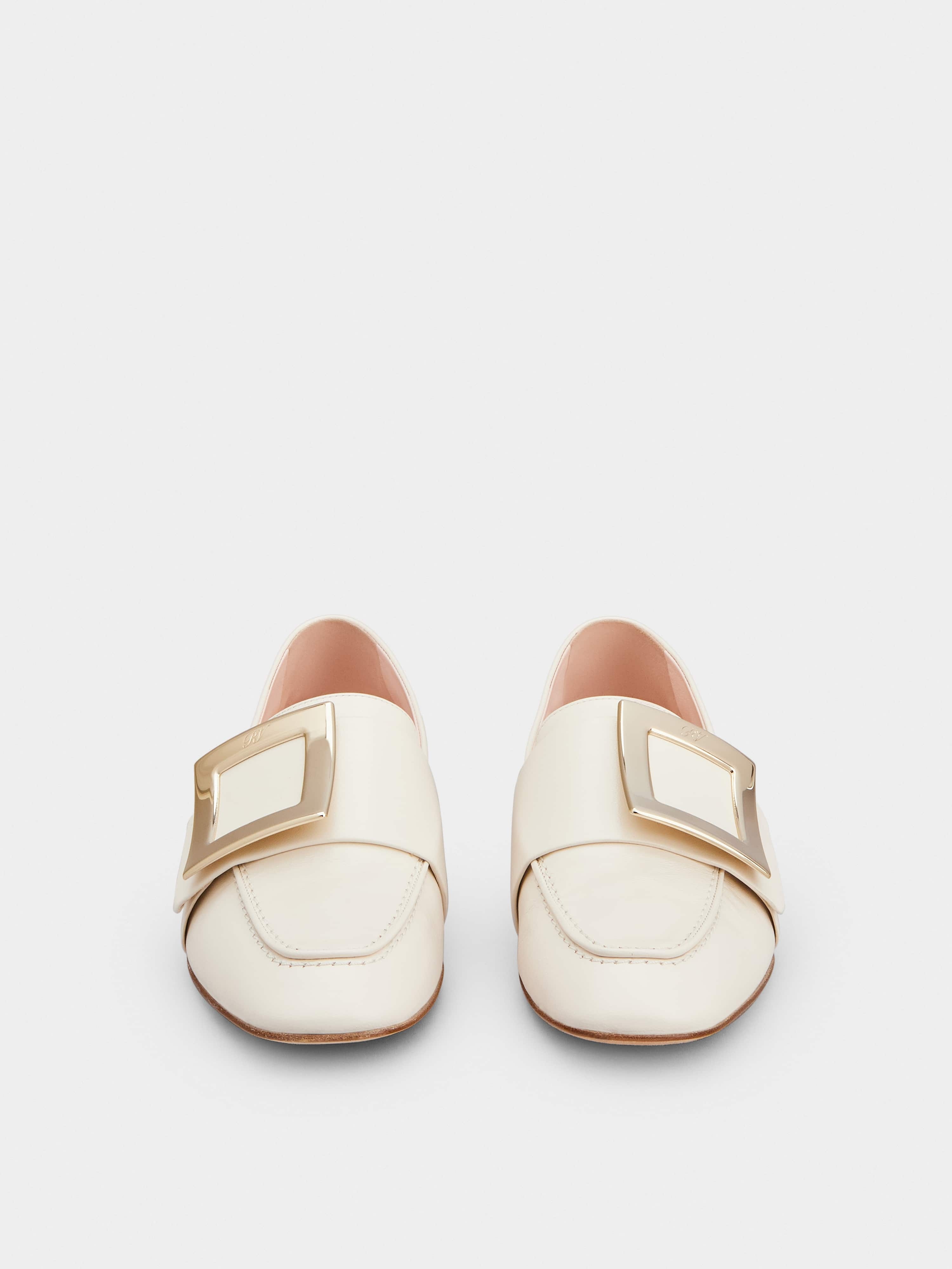 Soft Metal Buckle Loafers in Leather - 7