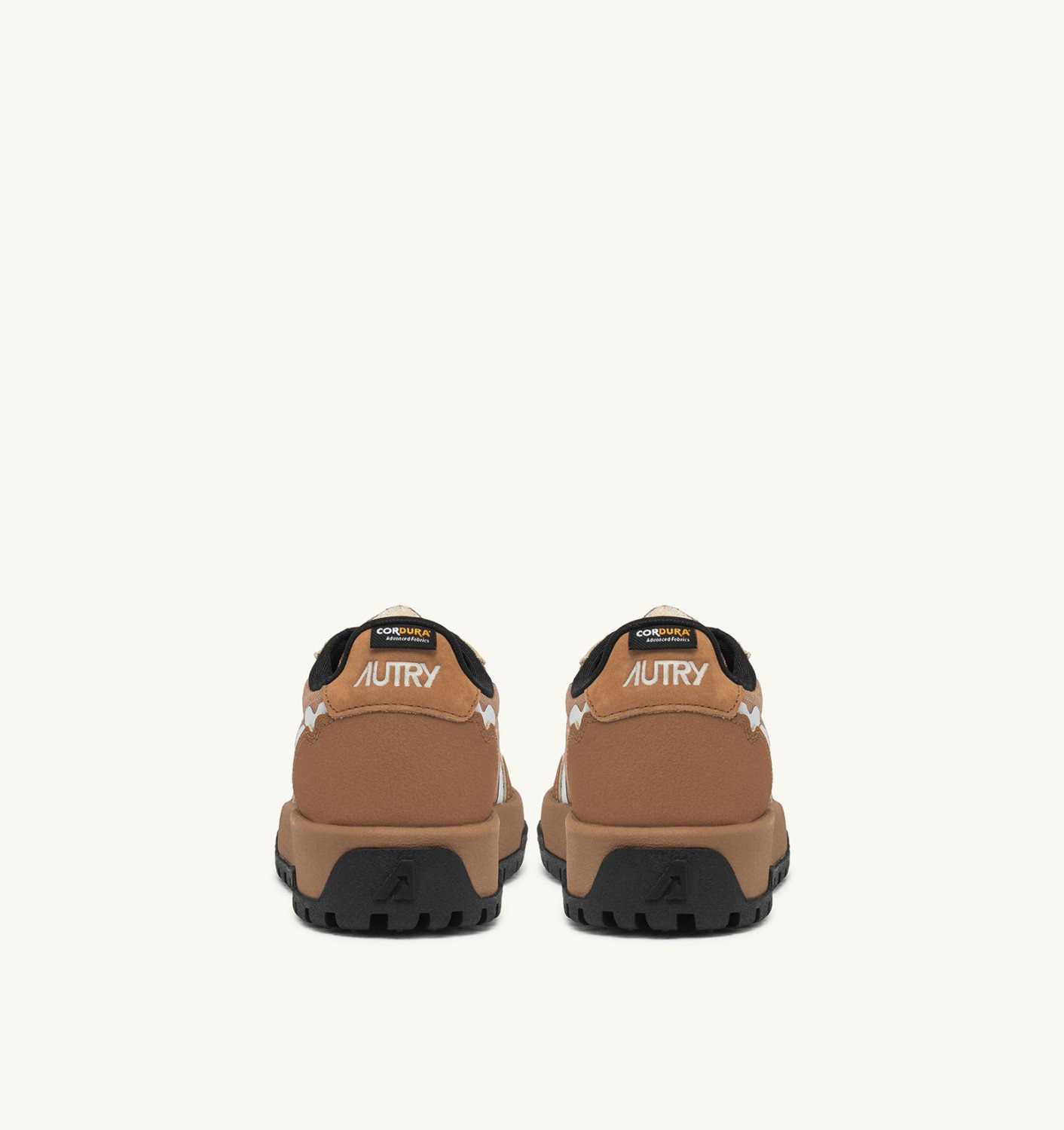 WILDPACE LOW SNEAKERS IN RIPSTOP NYLON AND LEATHER COLOR BROWN SUGAR AND REFLEX - 3