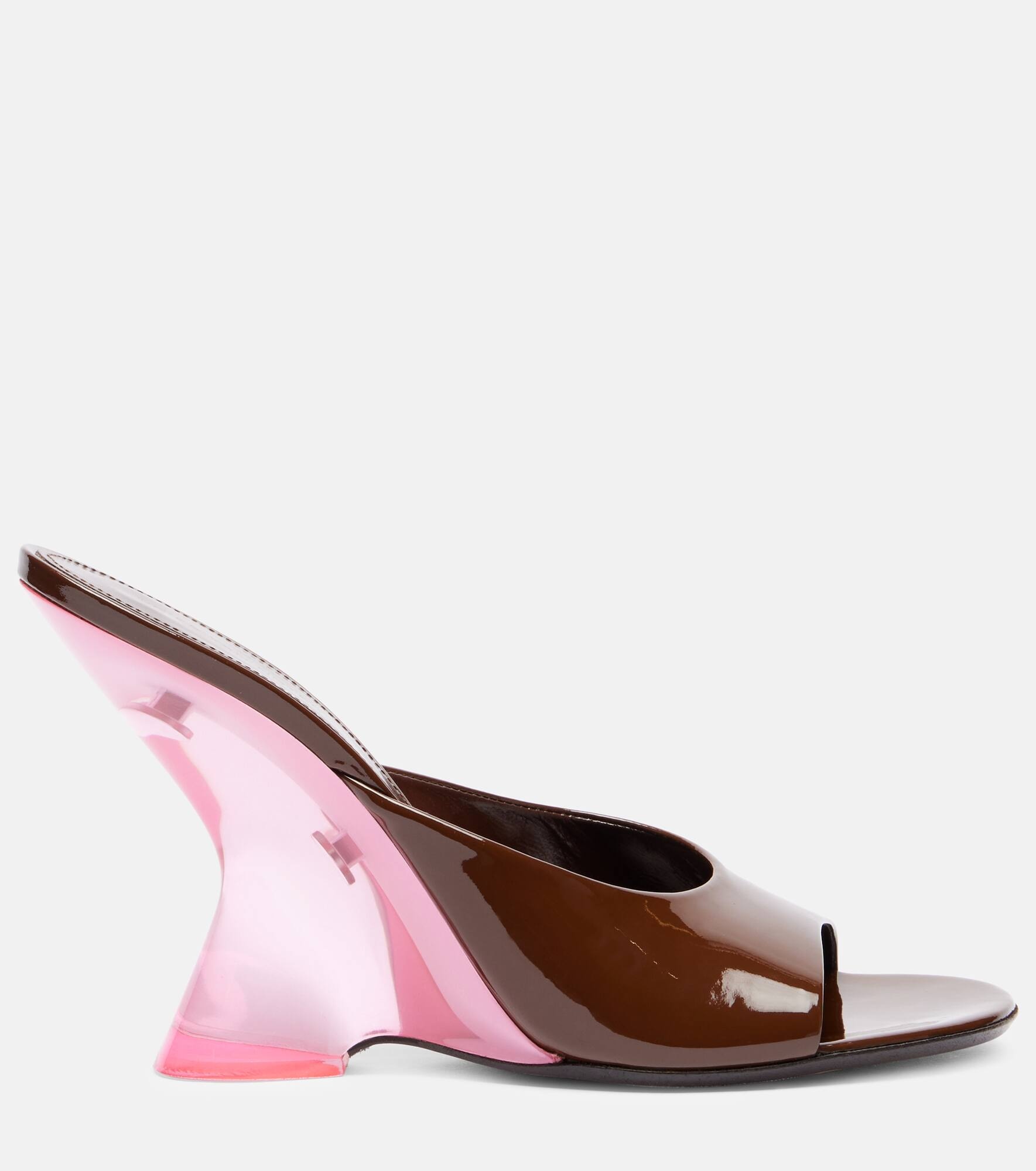 Bulle 105 patent leather mules - 4