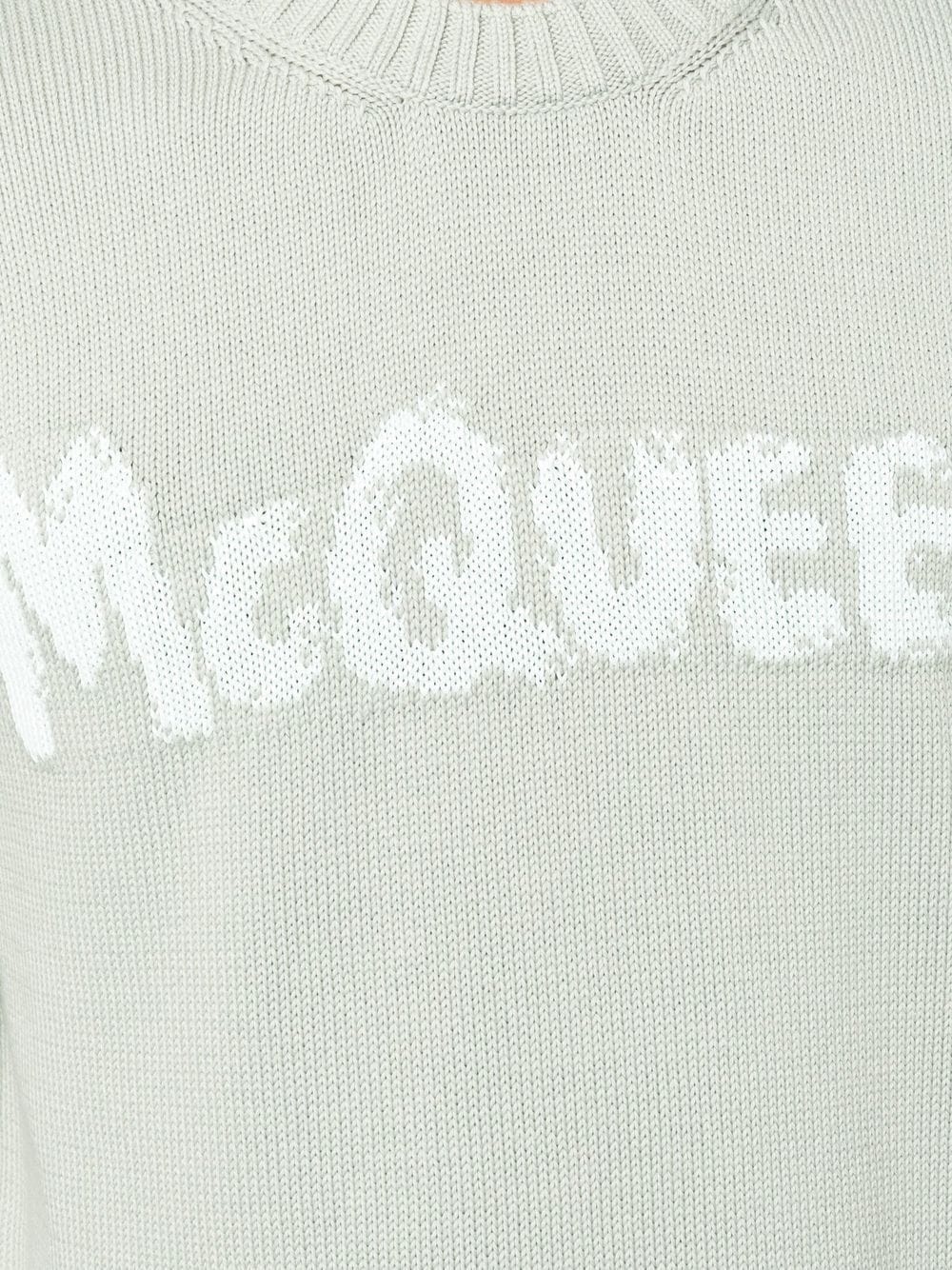logo-intarsia jumper - 5