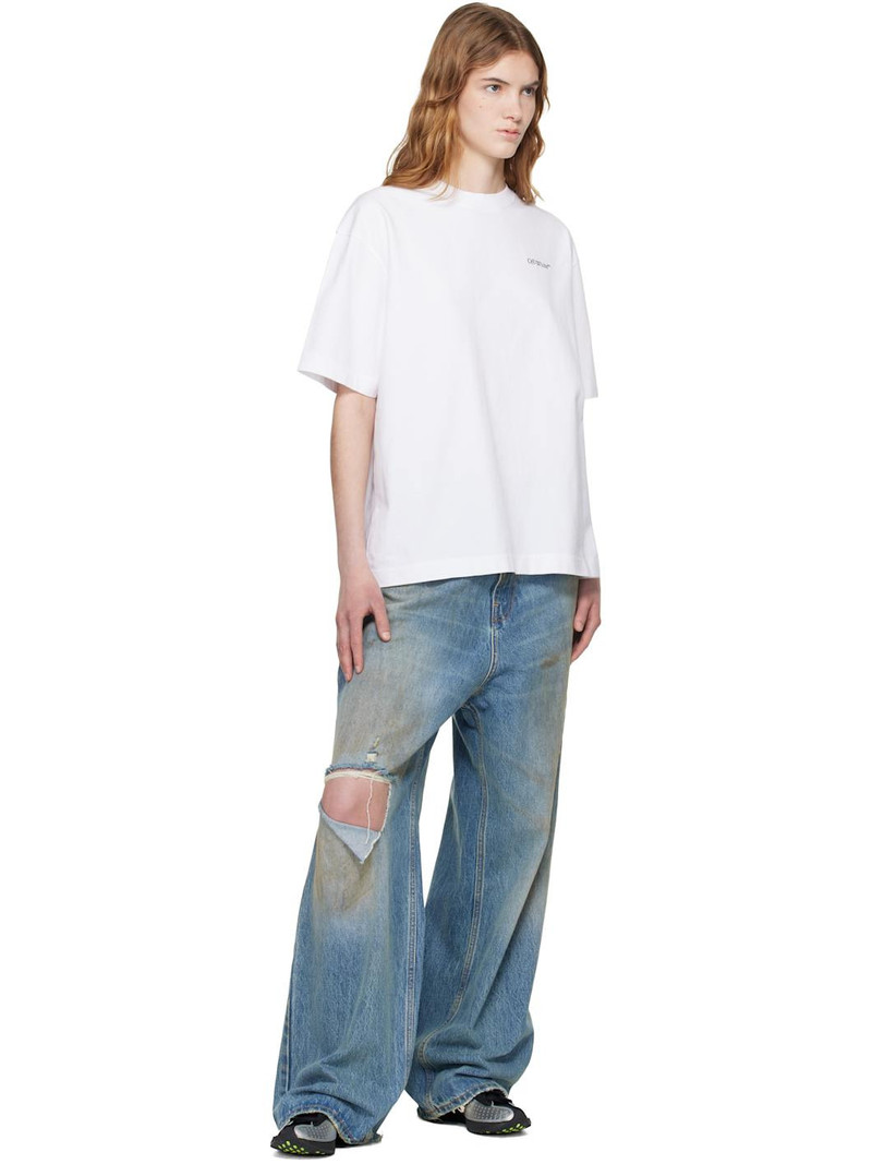 Off-White White Half Arrow Skate T-shirt outlook