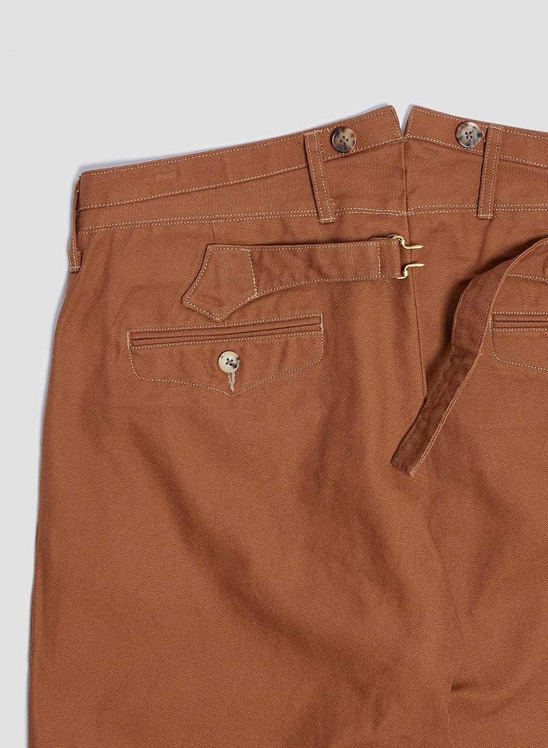 Adjustable Costume Duck Style Baggy Pants Brown 6