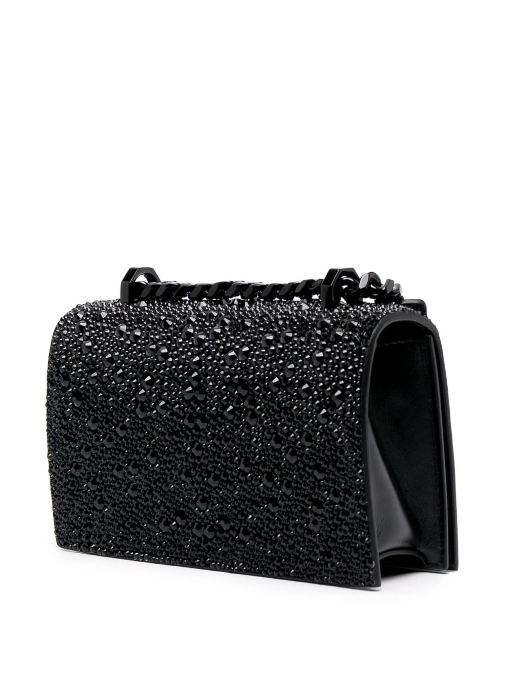 mini The Biker Jewelled crossbody bag - 4