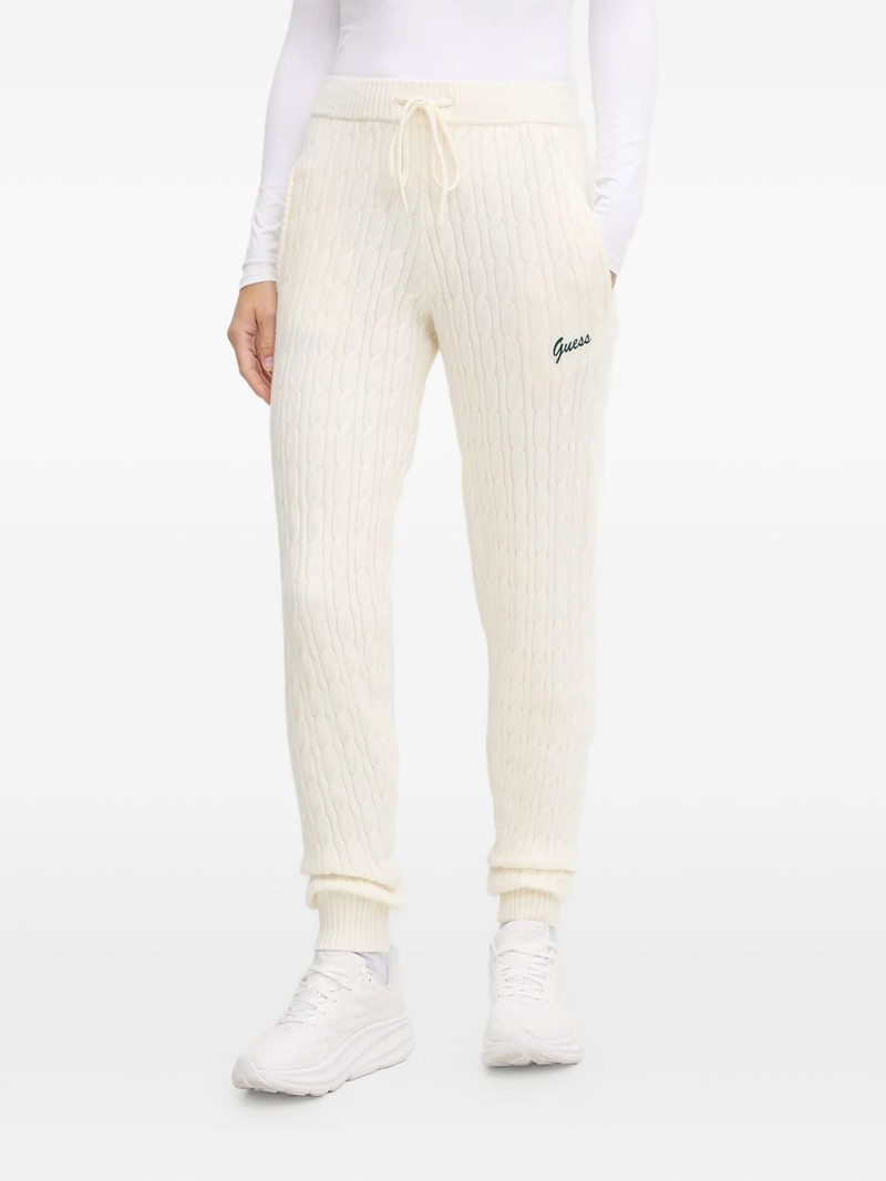 cable-knit track pants 1