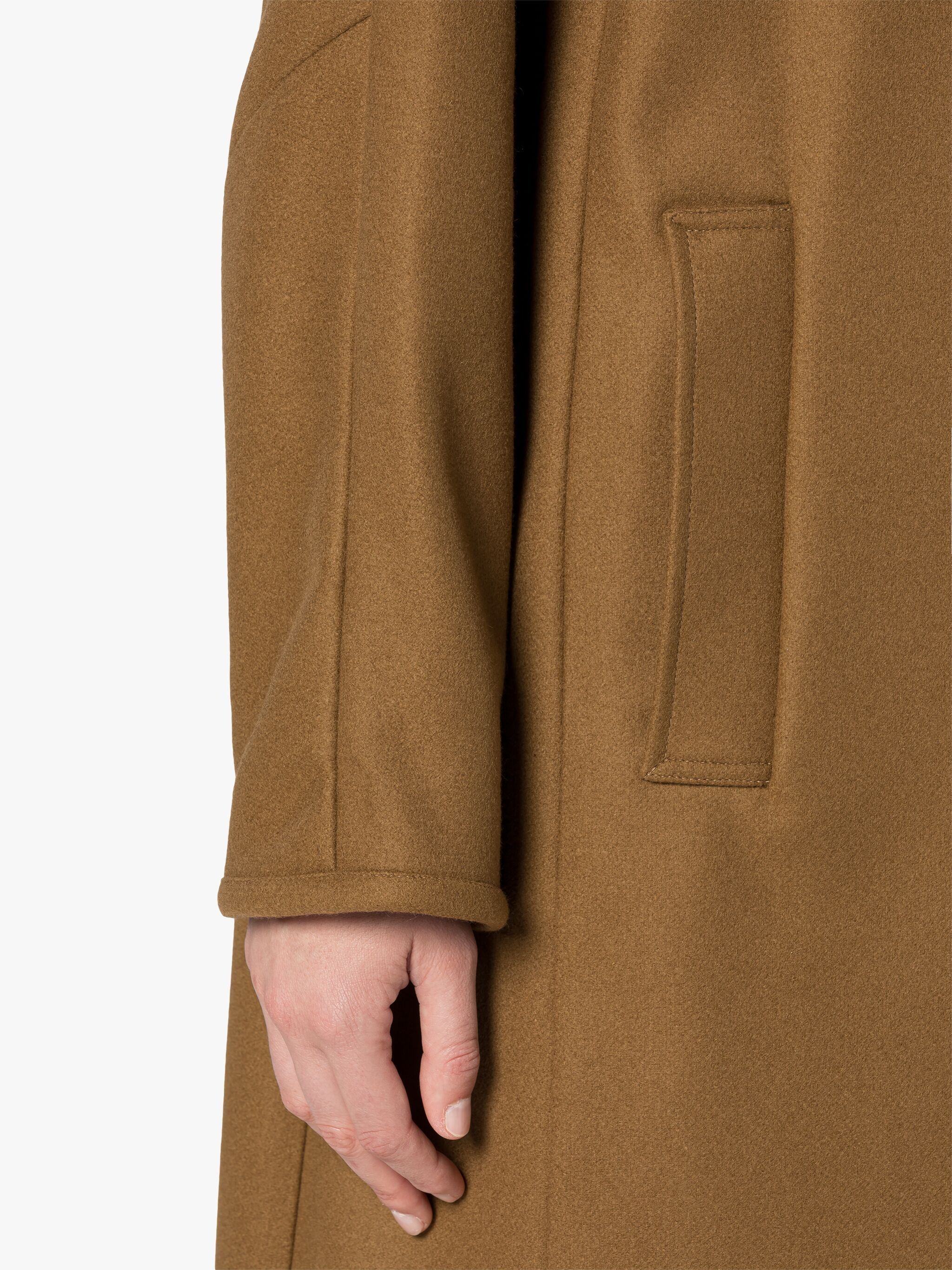 FAIRLIE CAMEL BROWN WOOL COAT - 6
