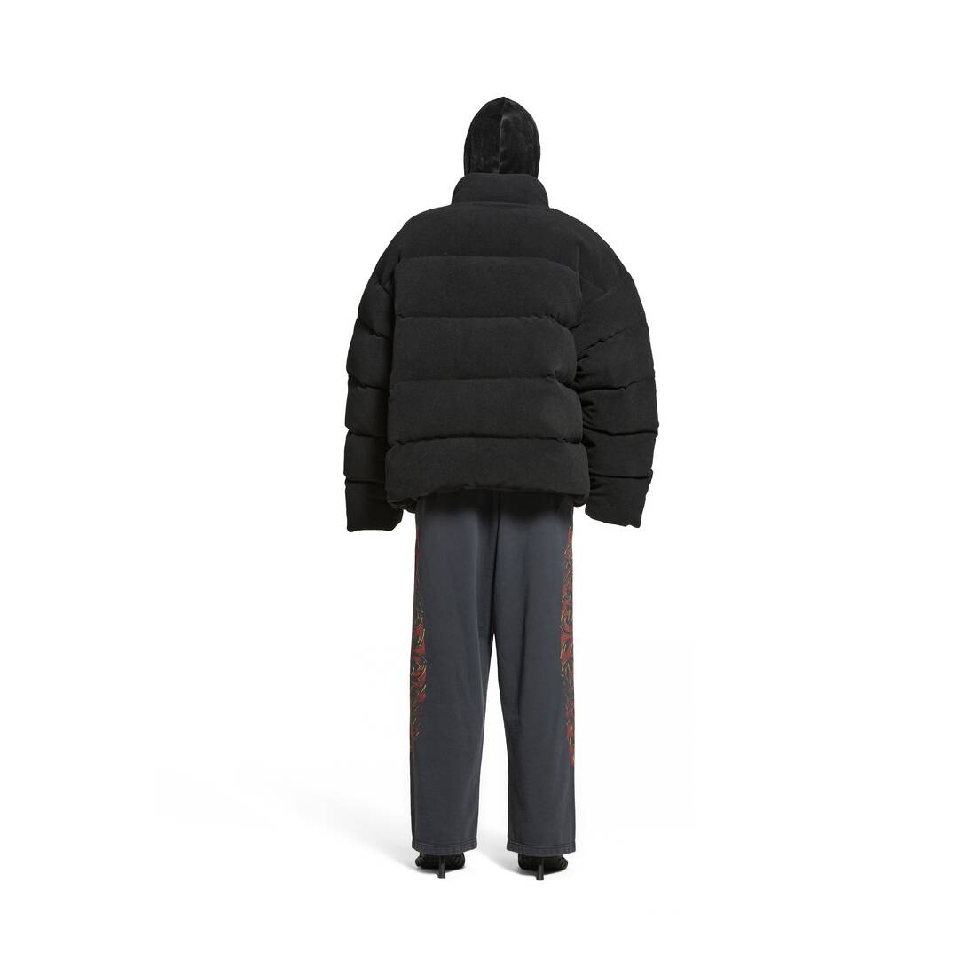 Offshore Baggy Sweatpants in Black Faded - 4