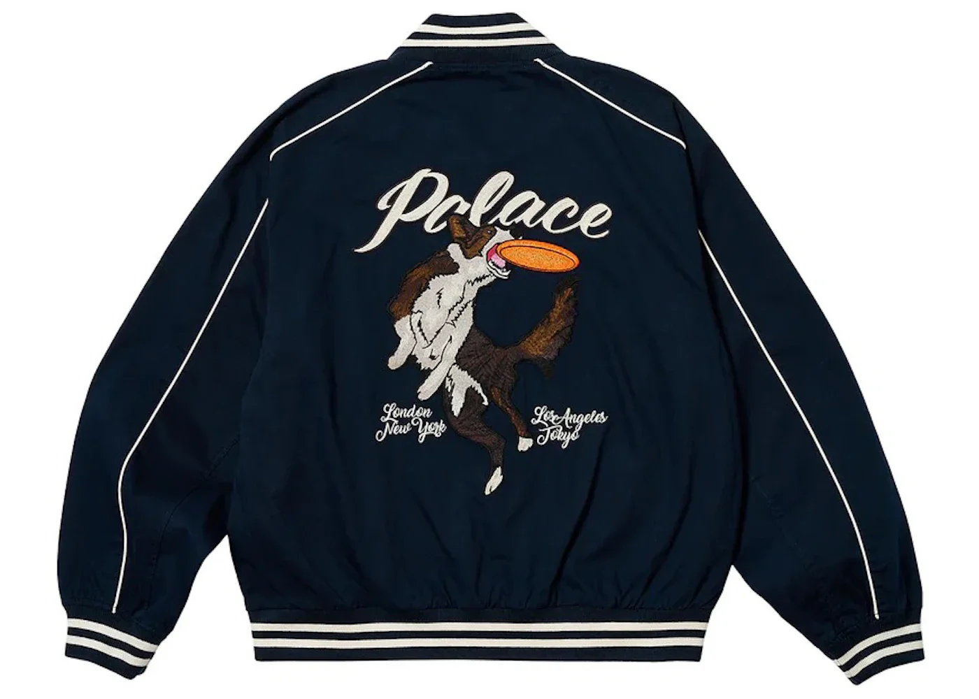 Palace Catch It Bomber Jacket Navy - 1