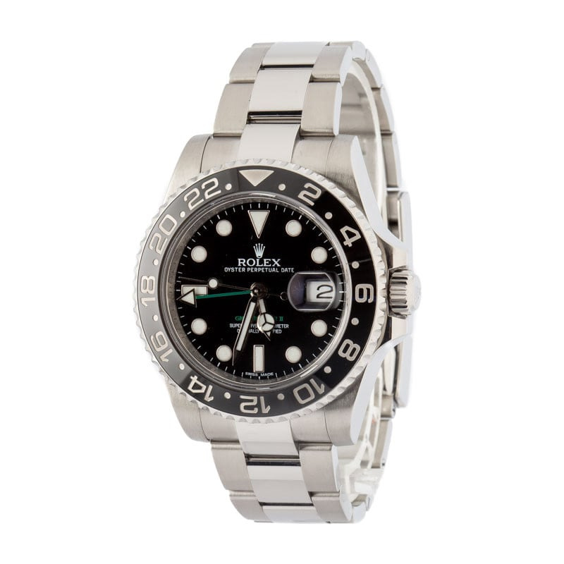 181738 Rolex GMT Master II Ref 116710 Black Dial - 2