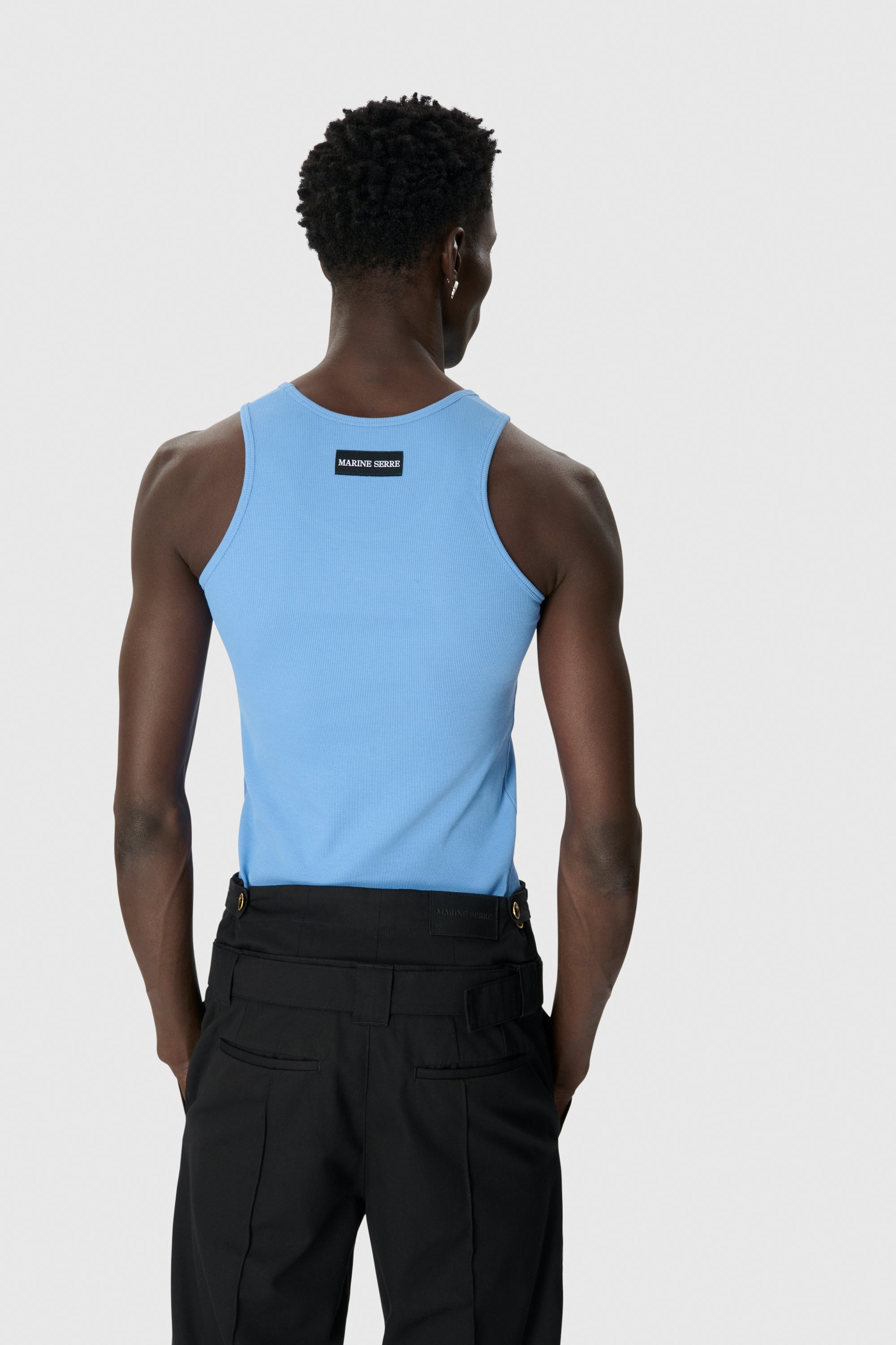 Moon Logo Ribbed Jersey Tank Top - 3