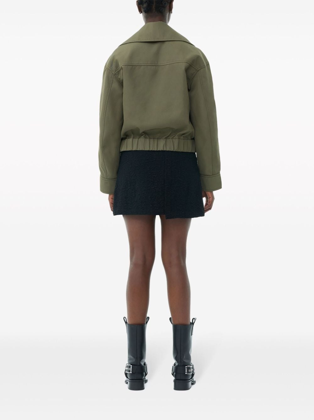 oversized collar jacket - 4