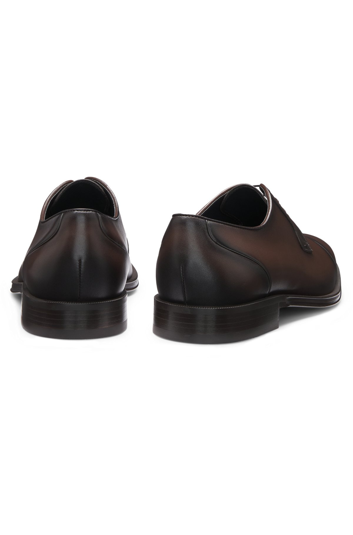 CAP-TOE DERBY SHOES IN LEATHER - 5