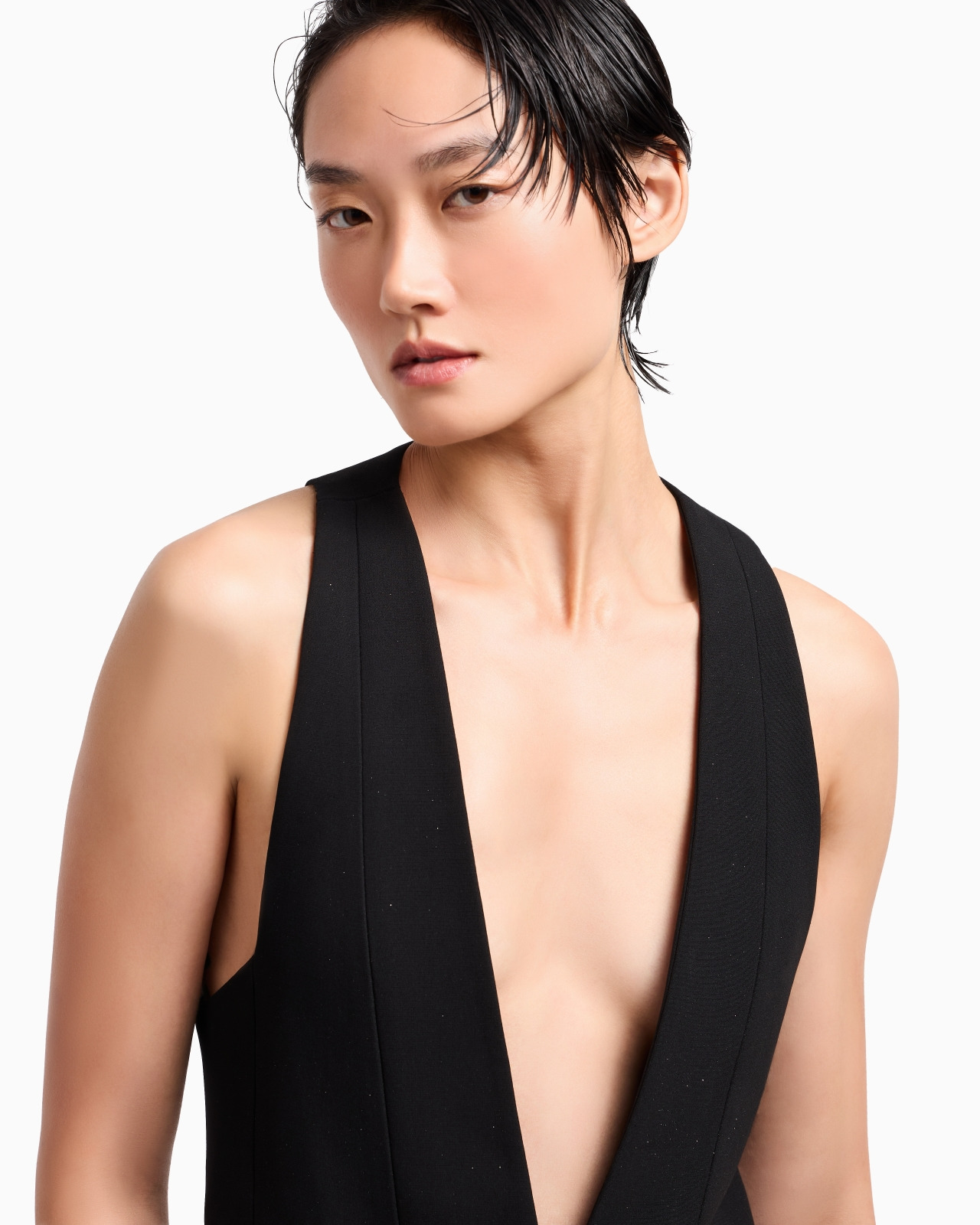 GLITTER JACQUARD SILK-CADY SINGLE-BREASTED JACKET - 5