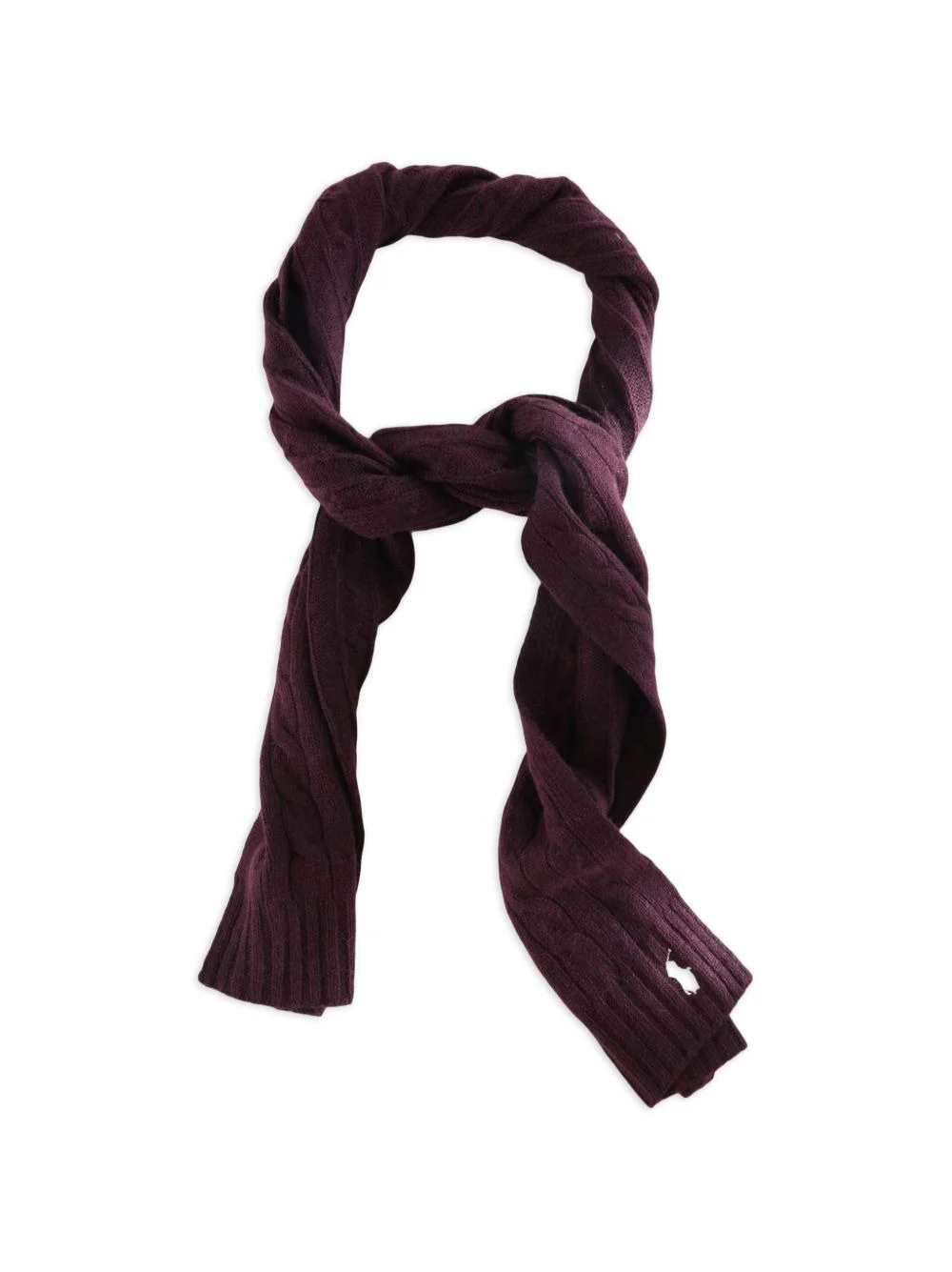 logo-embroidered scarf - 1