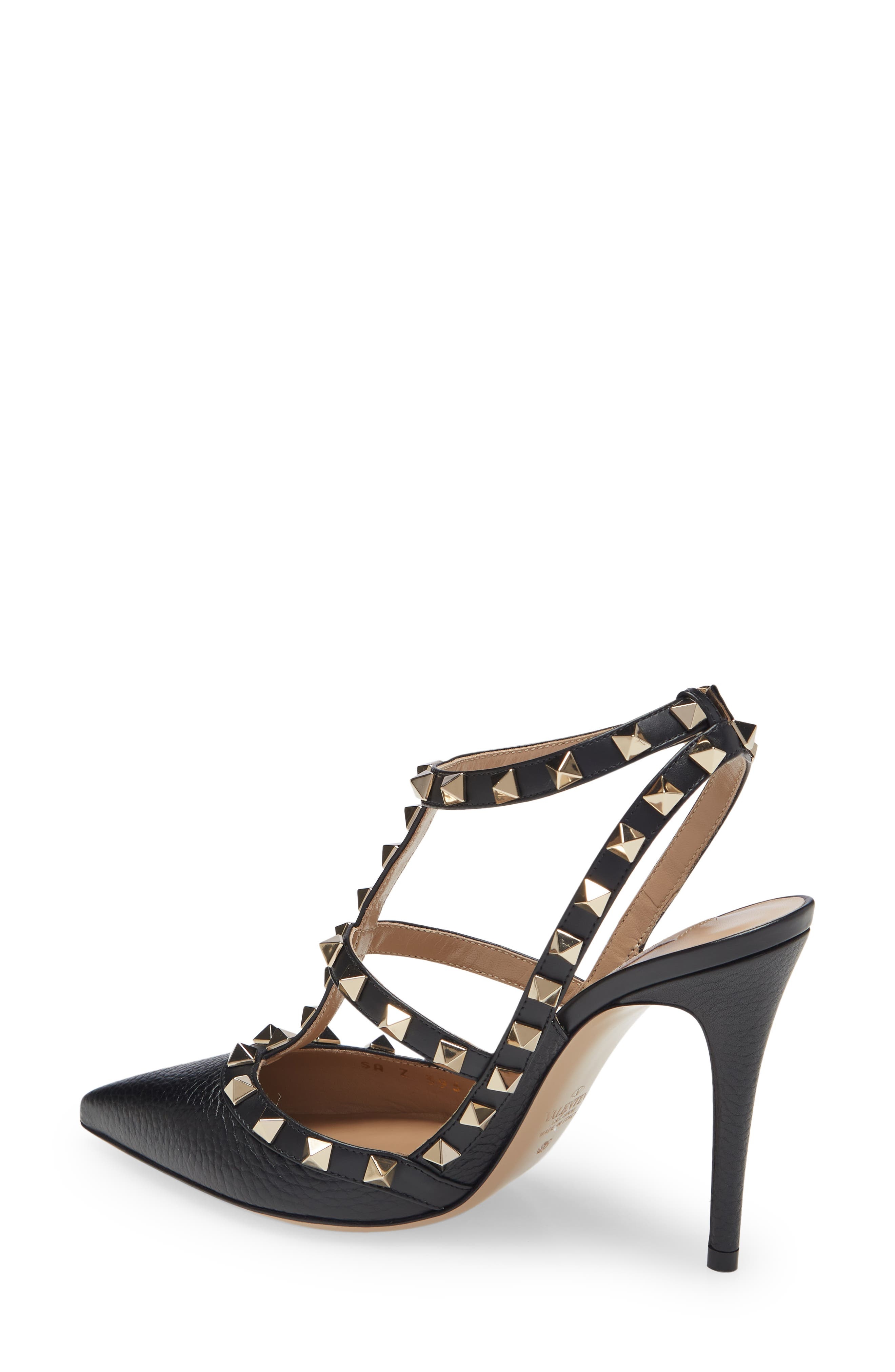 Valentino Garavani Rockstud Ankle Strap Pump in 0No Nero at Nordstrom - 2