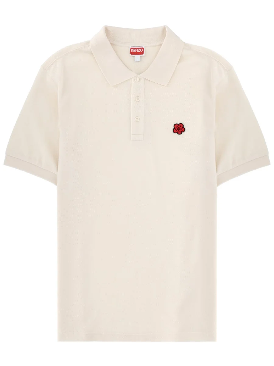 COTTON BOKE FLOWER POLO SHIRT - 1
