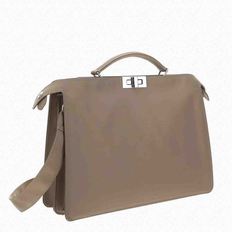 Fendi Beige Peekaboo Iseeu Medium Bag In Nylon Men - 2