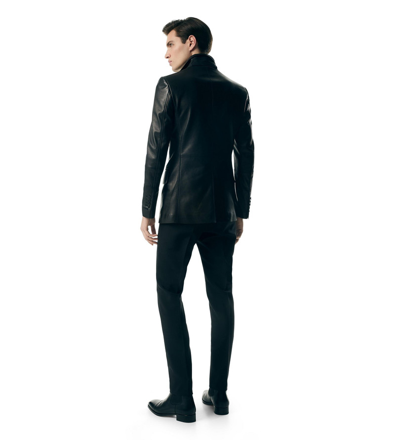 PLONGE LEATHER SARTORIAL BLAZER 4