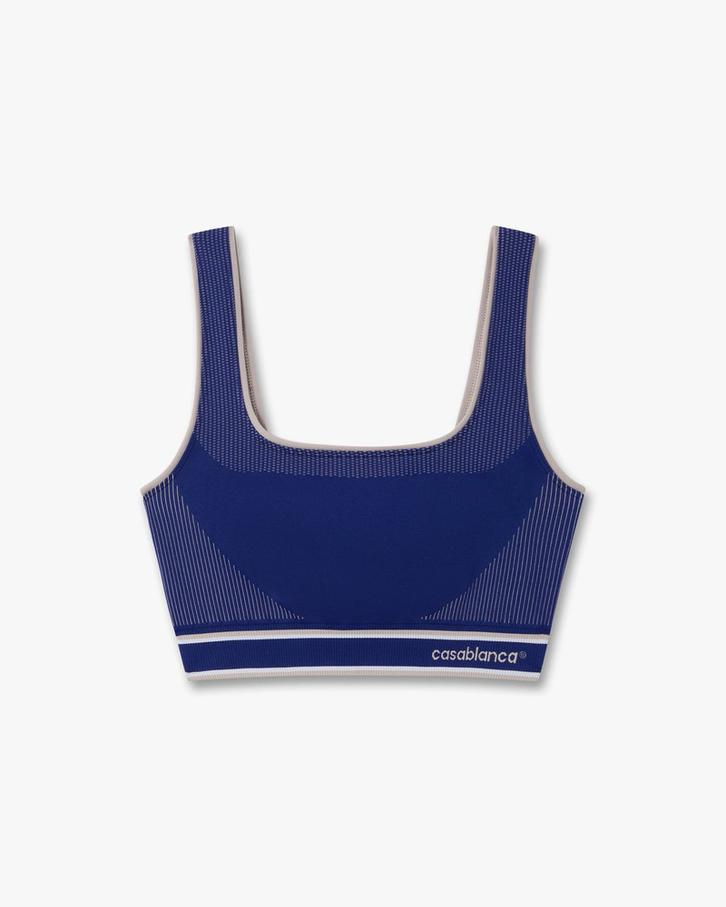 Blue Seamless Bralette 1