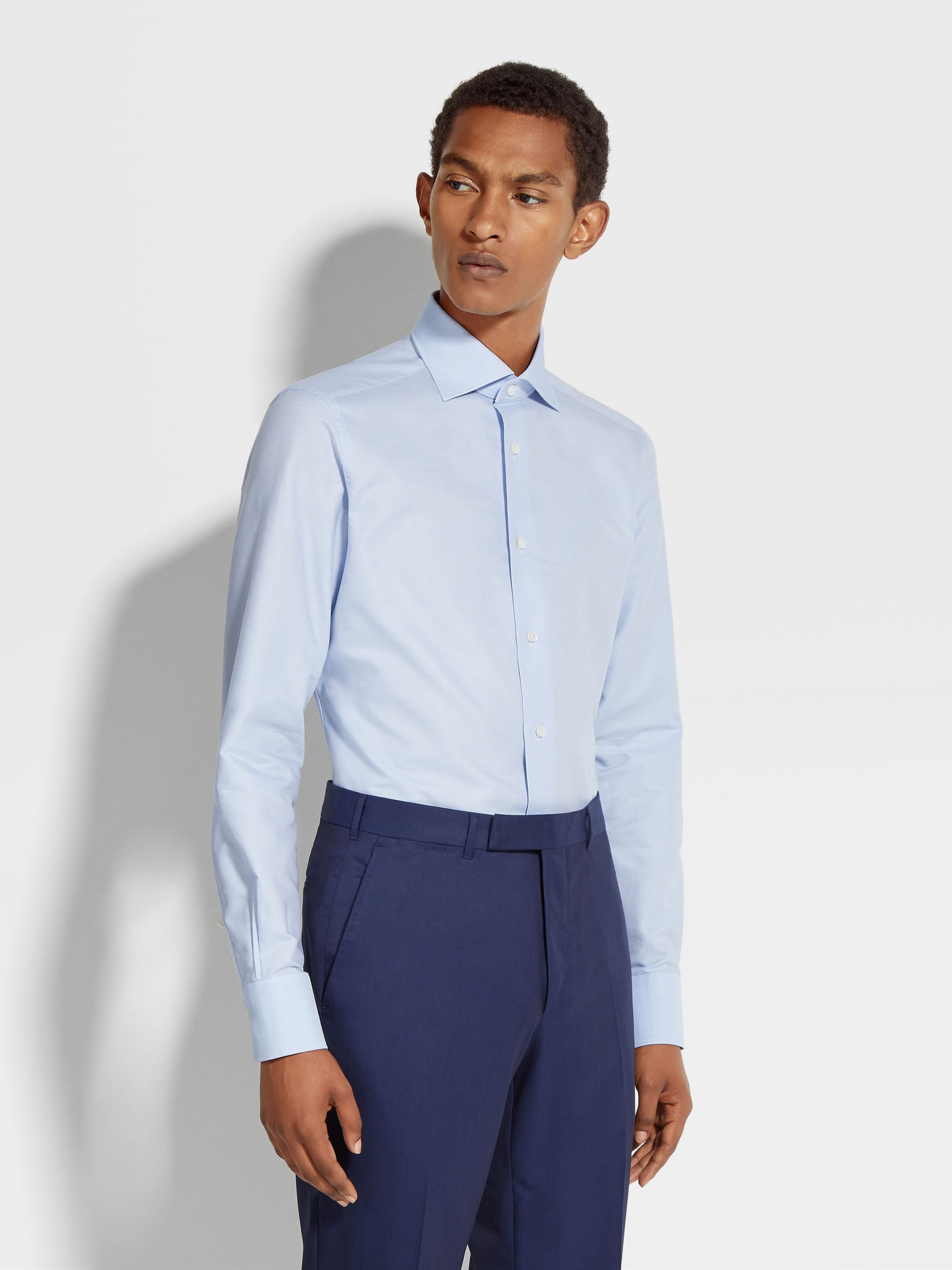 LIGHT BLUE TROFEO™ COTTON SHIRT - 3