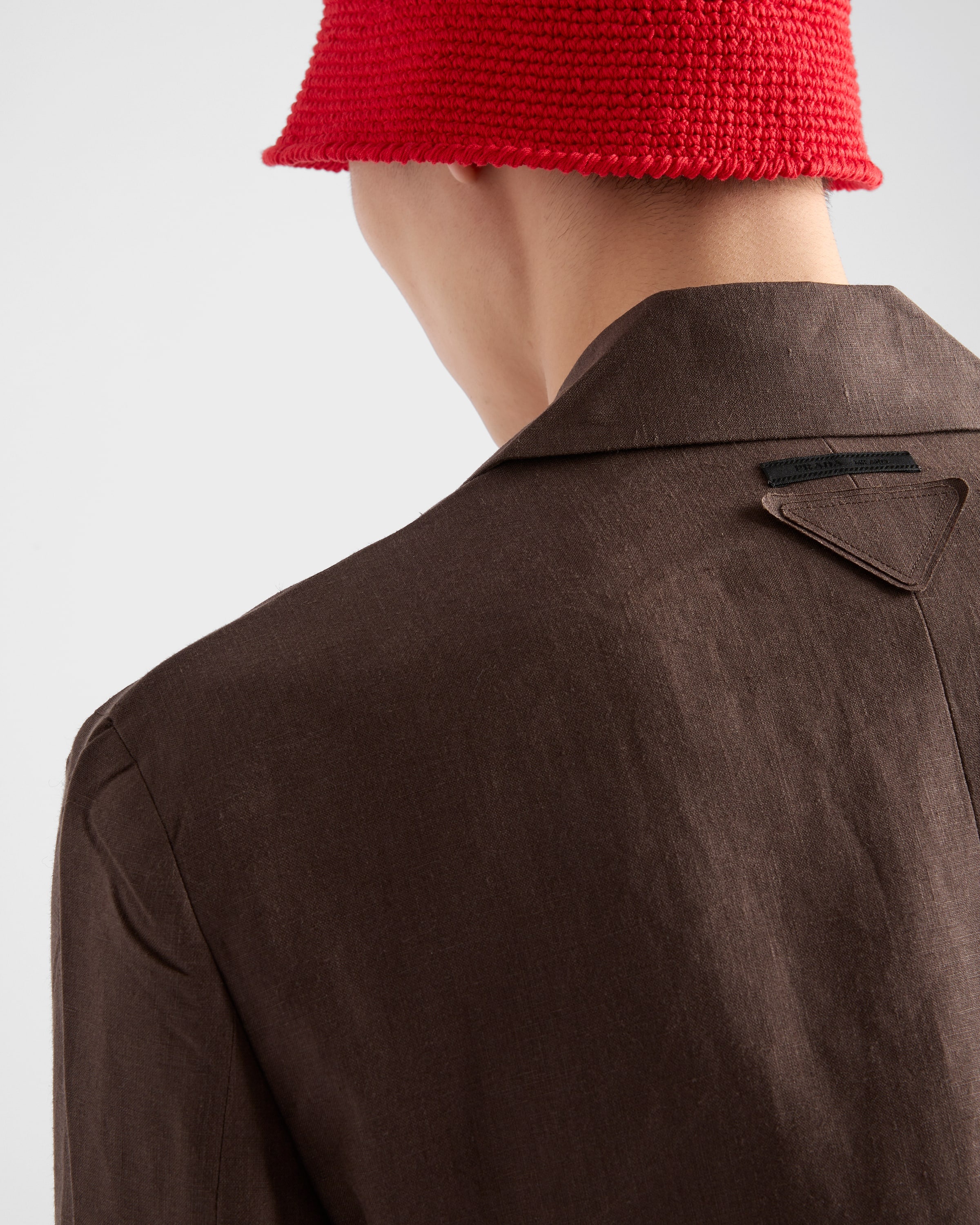 Single-breasted linen jacket - 4