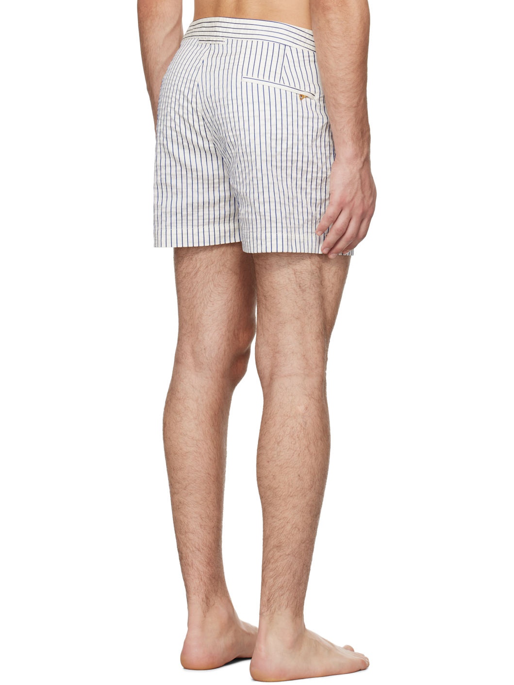 White & Navy Setter Swim Shorts - 3