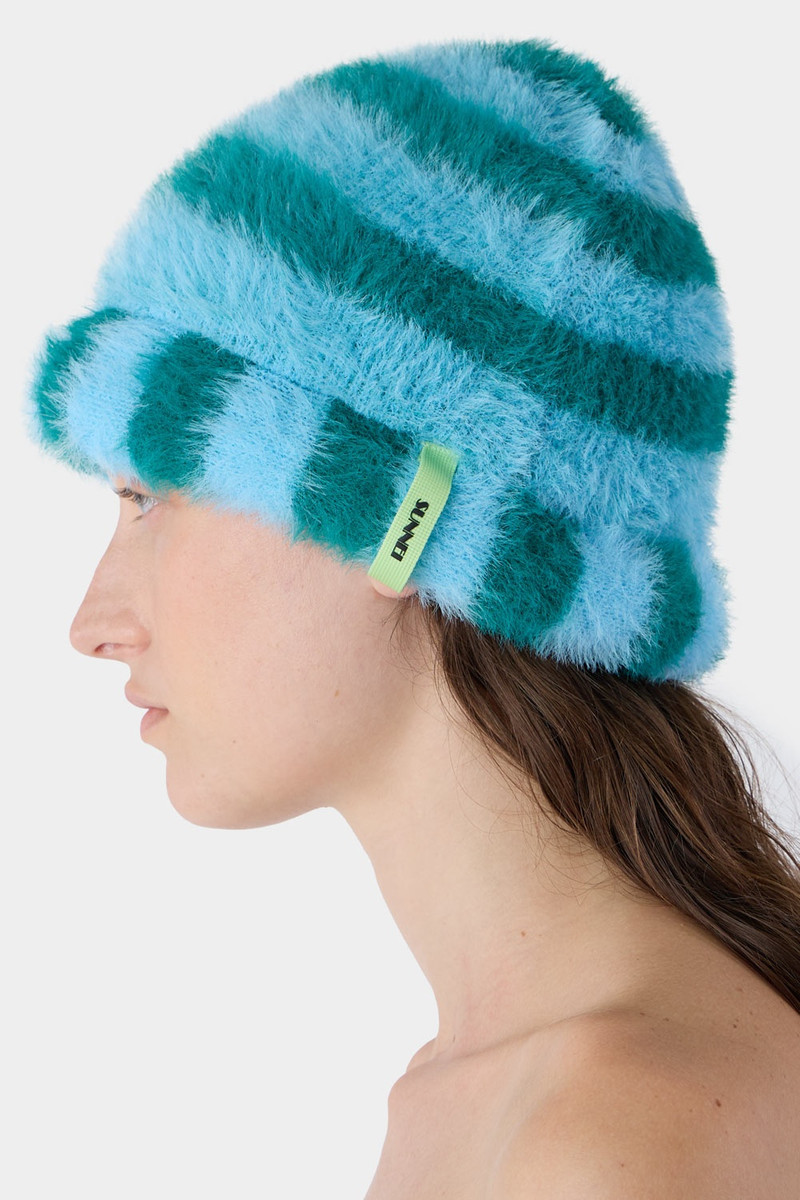 STREGATTO BEANIE / azure & green 3