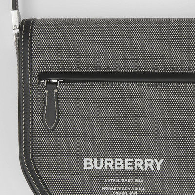 Burberry Mini Horseferry Print Cotton Olympia Crossbody Bag outlook