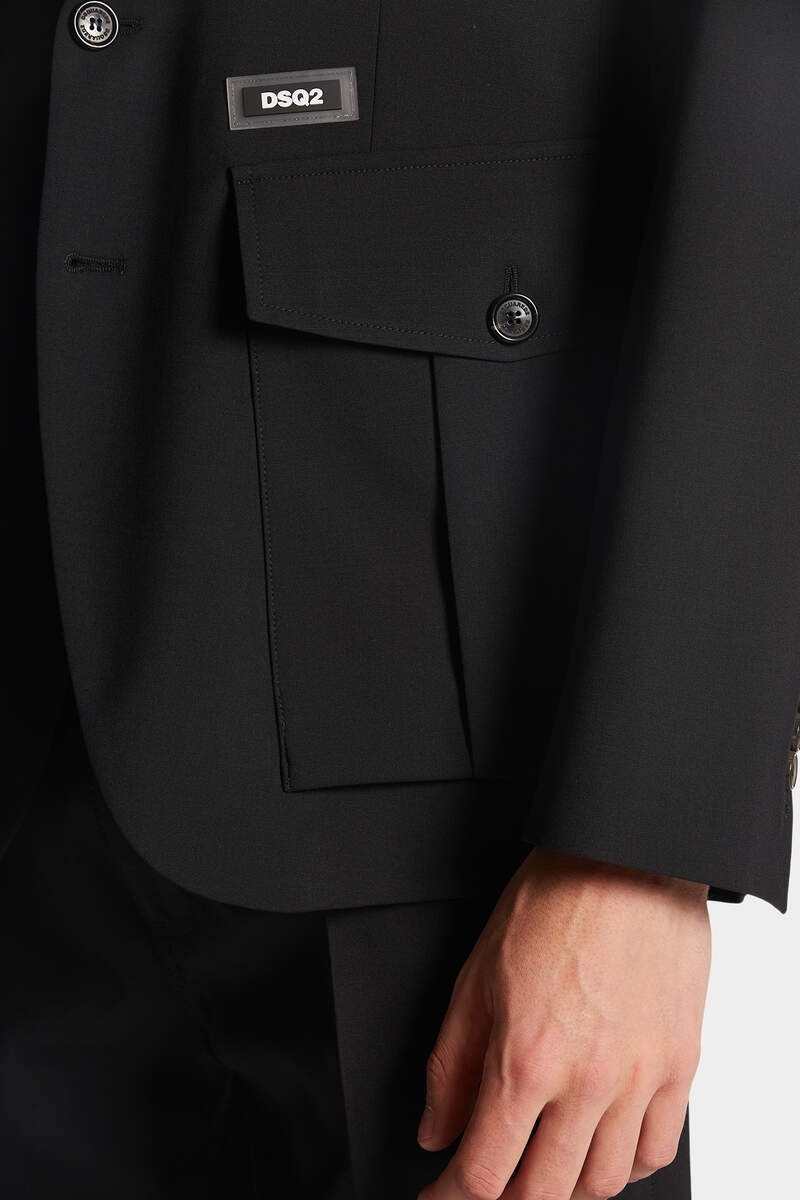 BLACK UTILITY BLAZER - 6