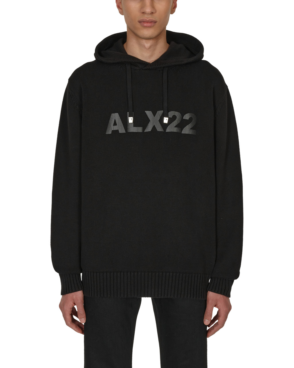 LOGO KNIT HOODED SWEATER - 9